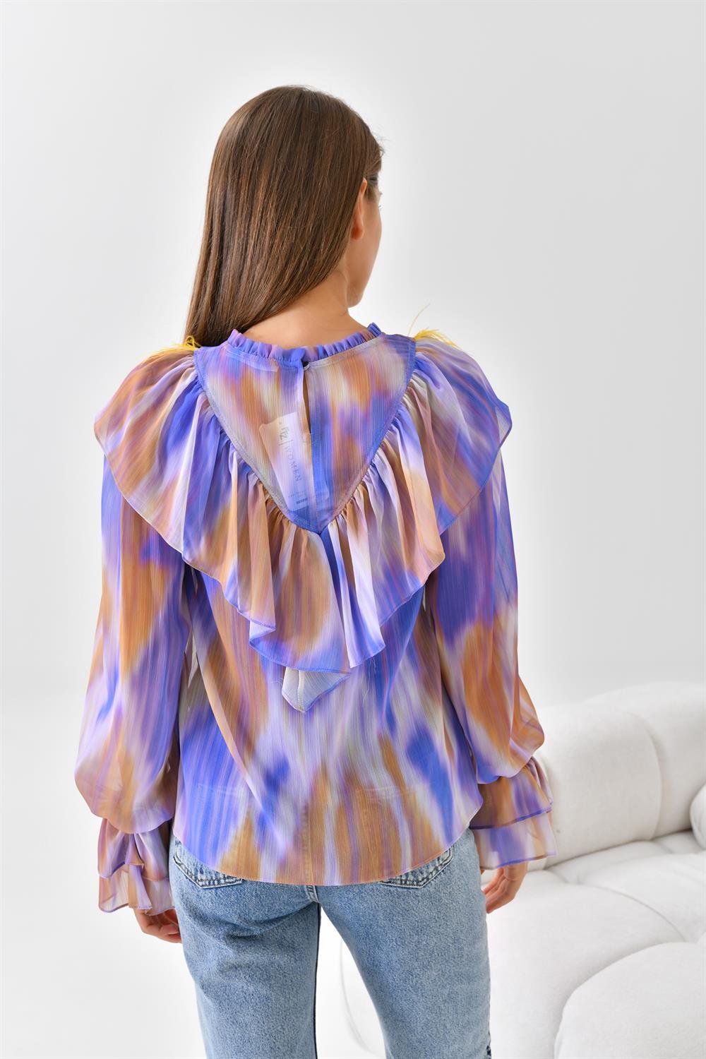 Bayan Şifon Bluz MOR