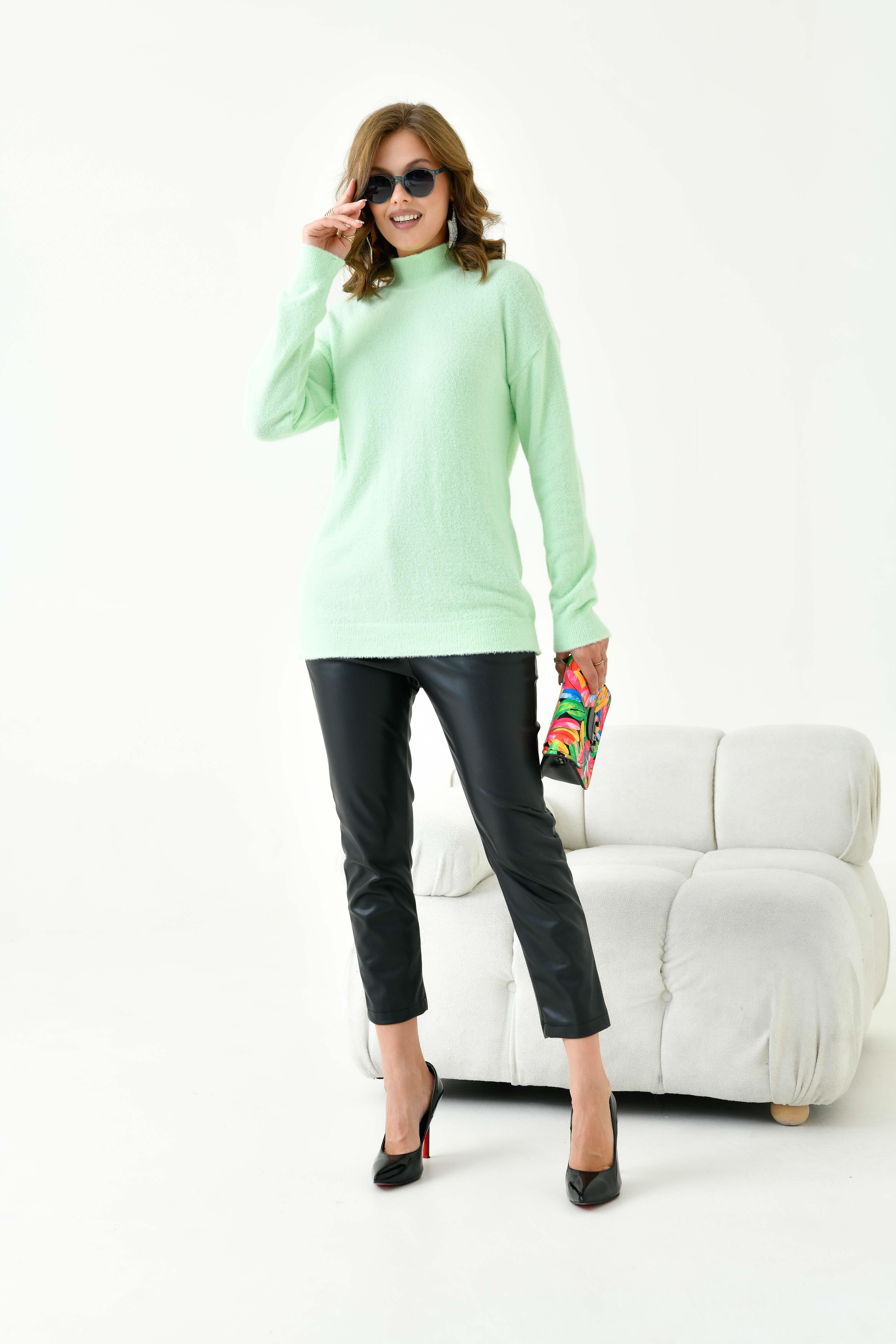 Ftz Kadın Basic Kazak Fıstık Yeşili 20878