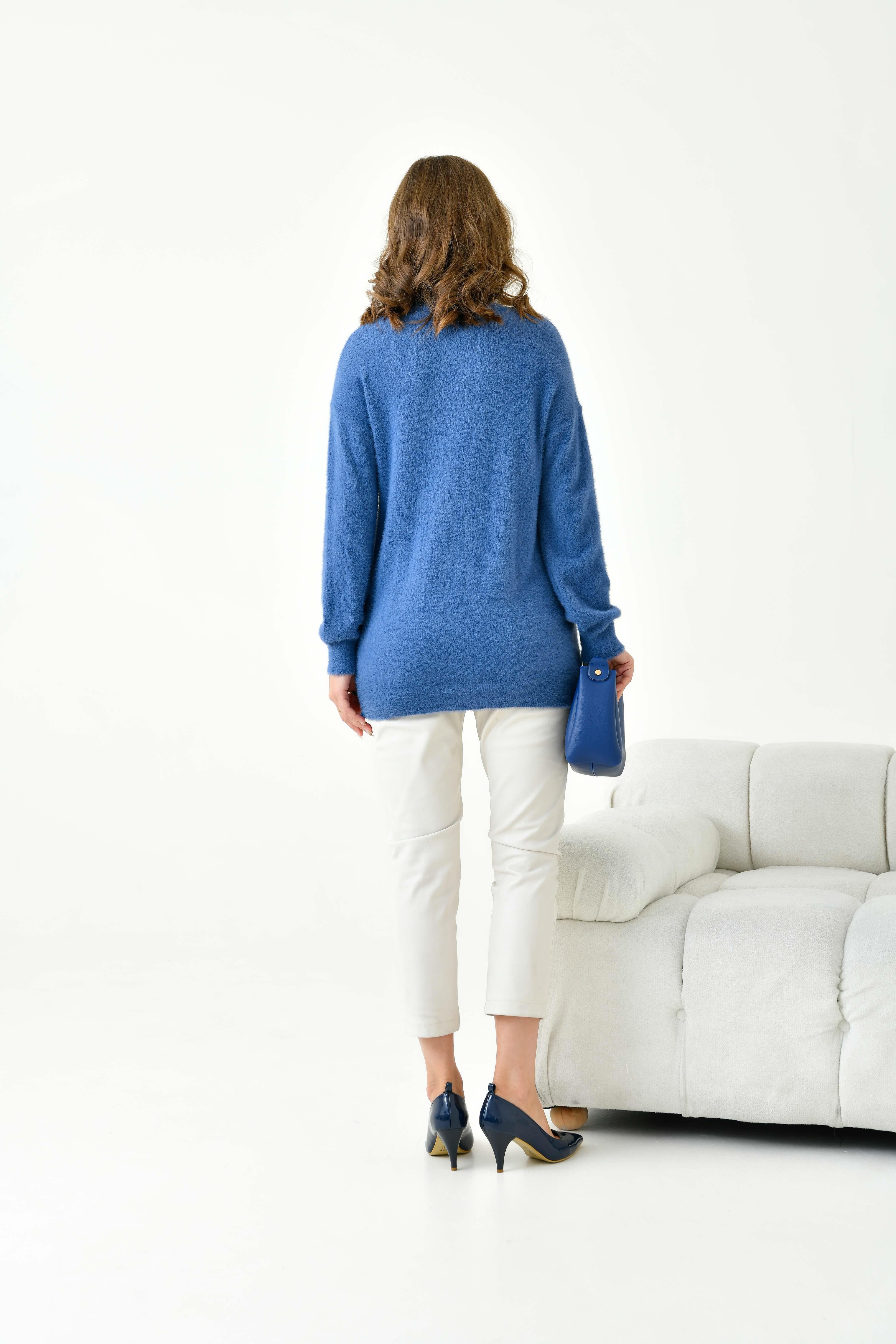 Ftz Kadın Basic Kazak İndigo 20878