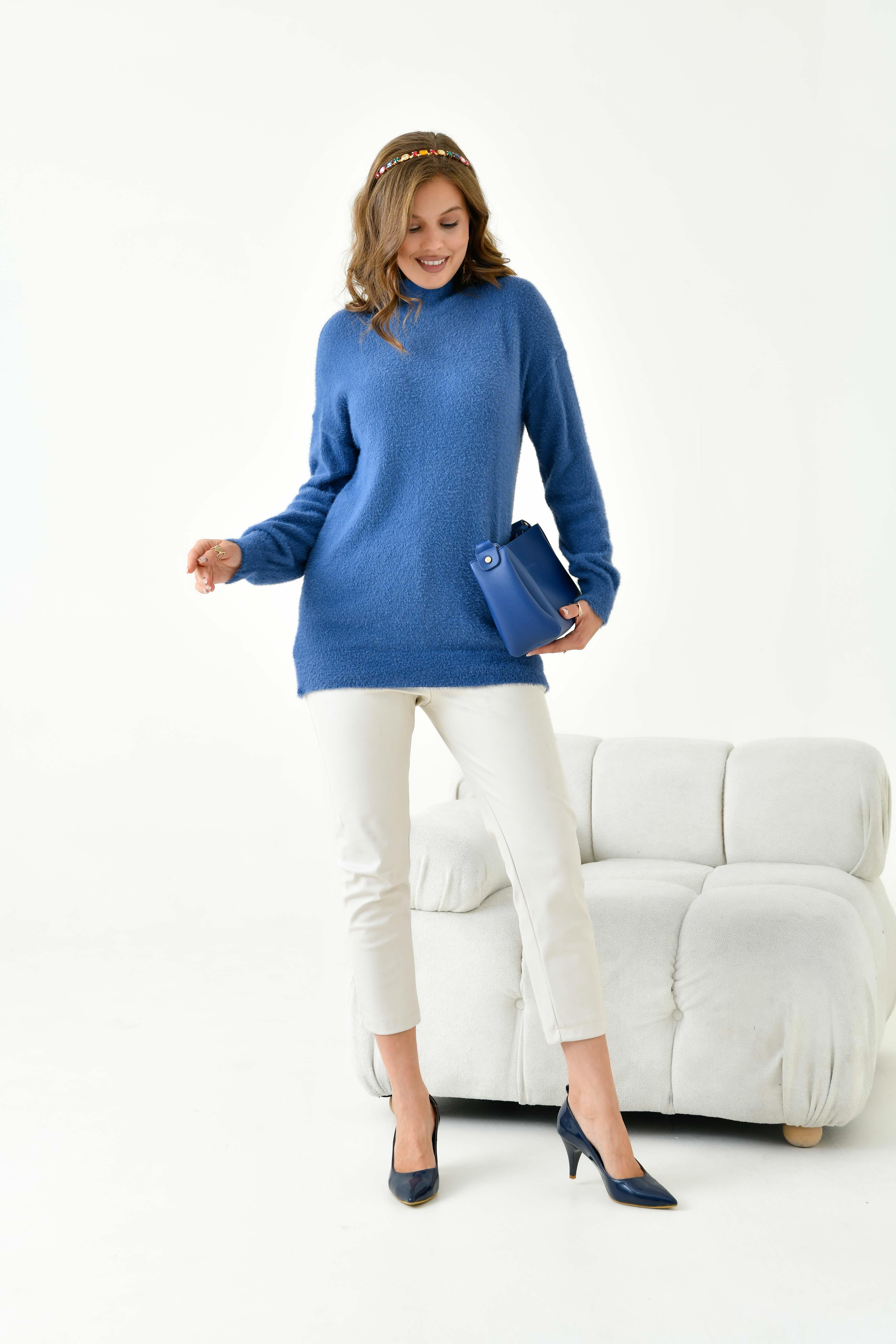 Ftz Kadın Basic Kazak İndigo 20878