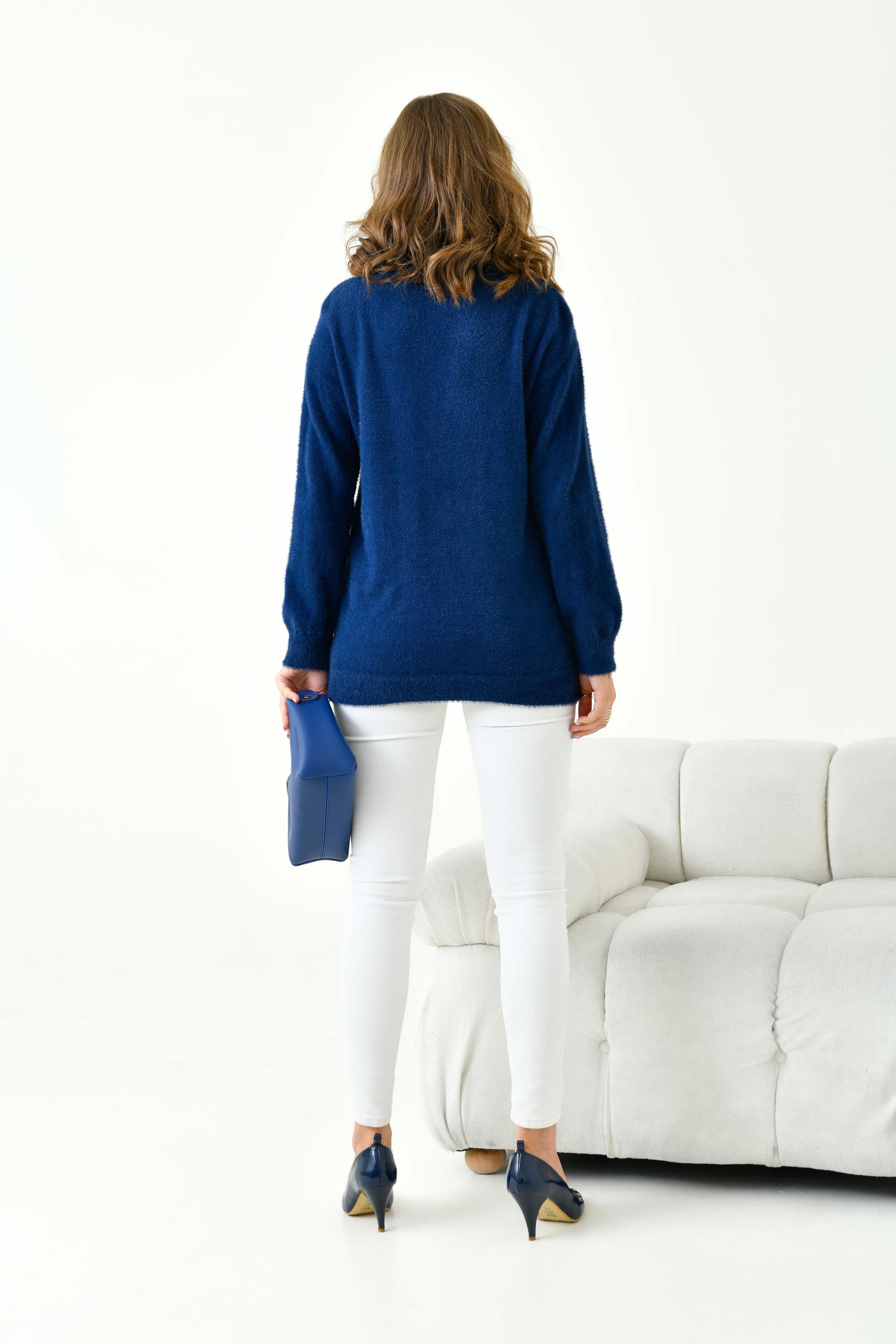 Ftz Kadın Basic Kazak Lacivert 20878