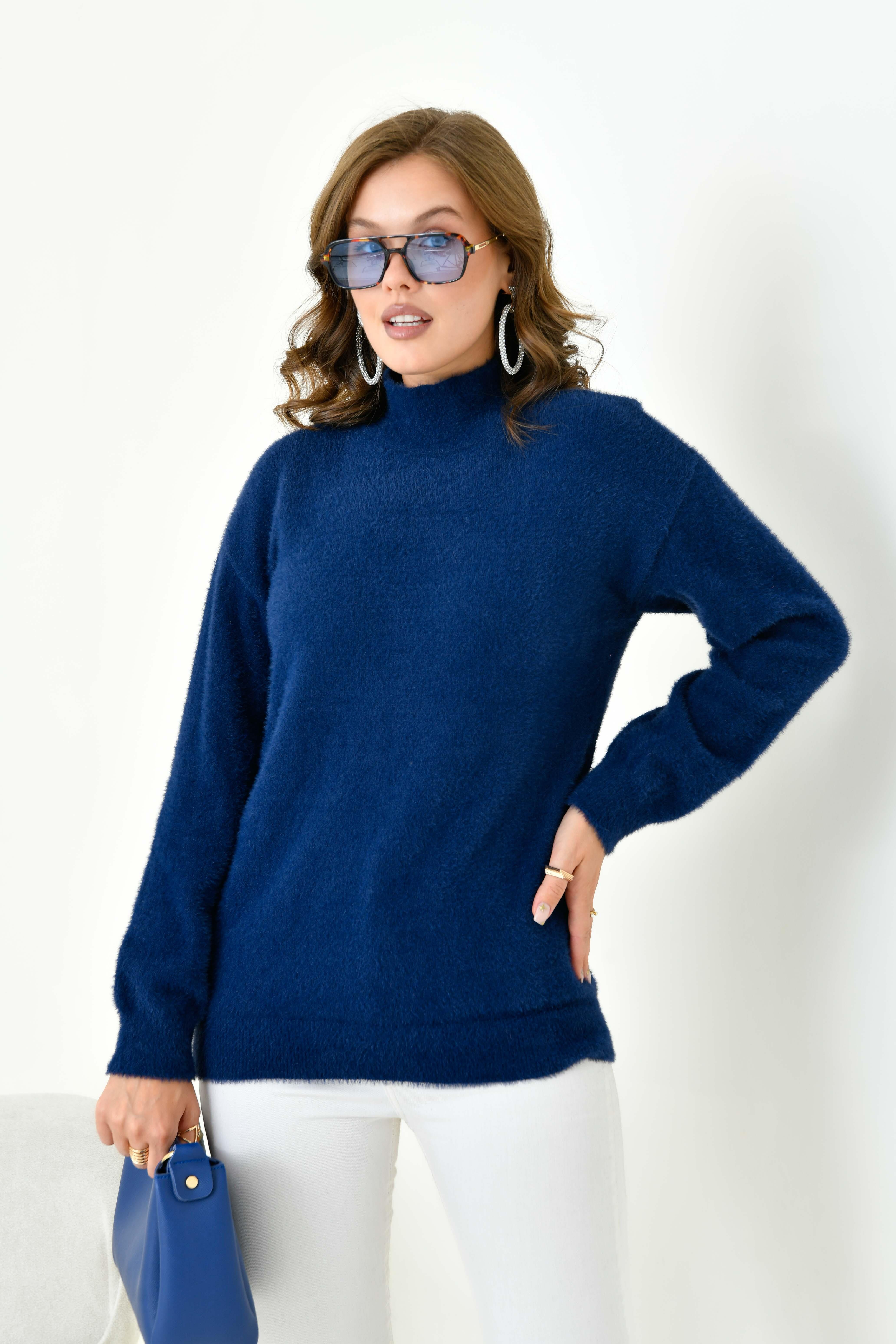 Ftz Kadın Basic Kazak Lacivert 20878