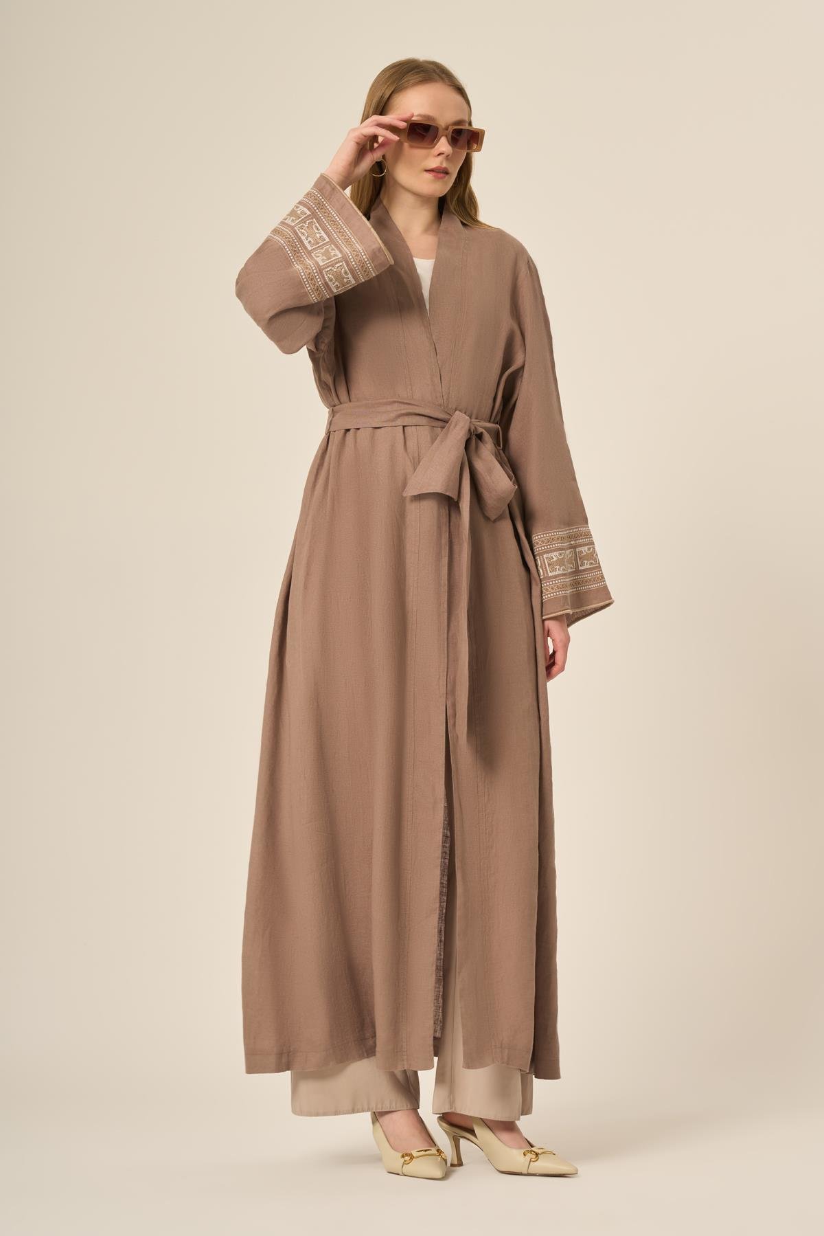 Ftz Kadın Ham Keten Kap Vizon 31110