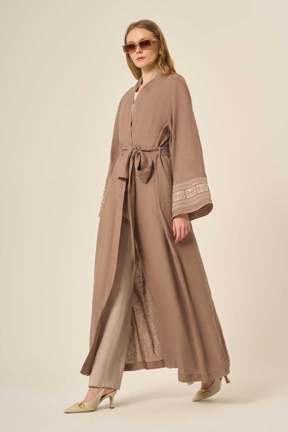 Ftz Kadın Ham Keten Kap Vizon 31110