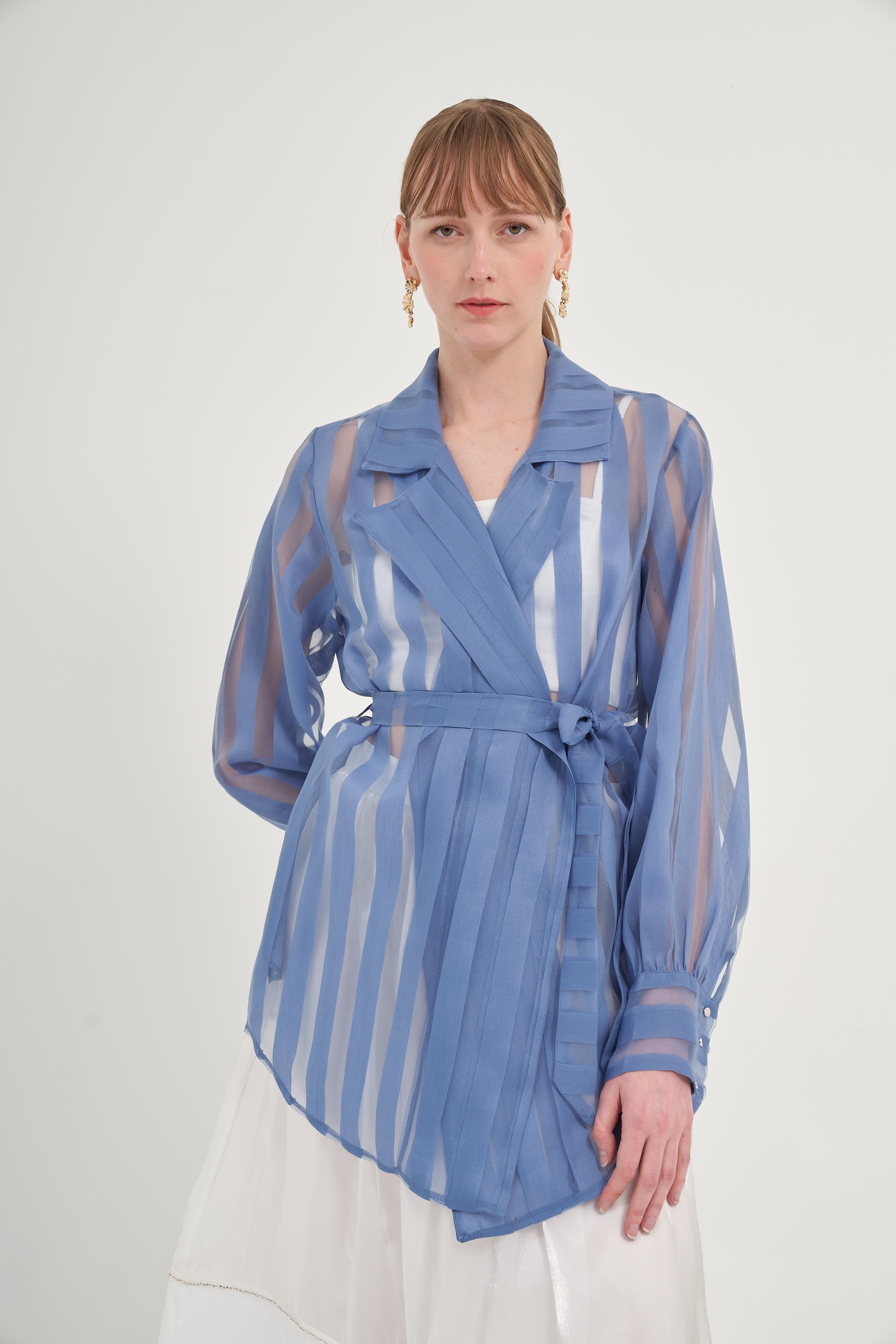 Ftz Organze Kap İndigo 31044