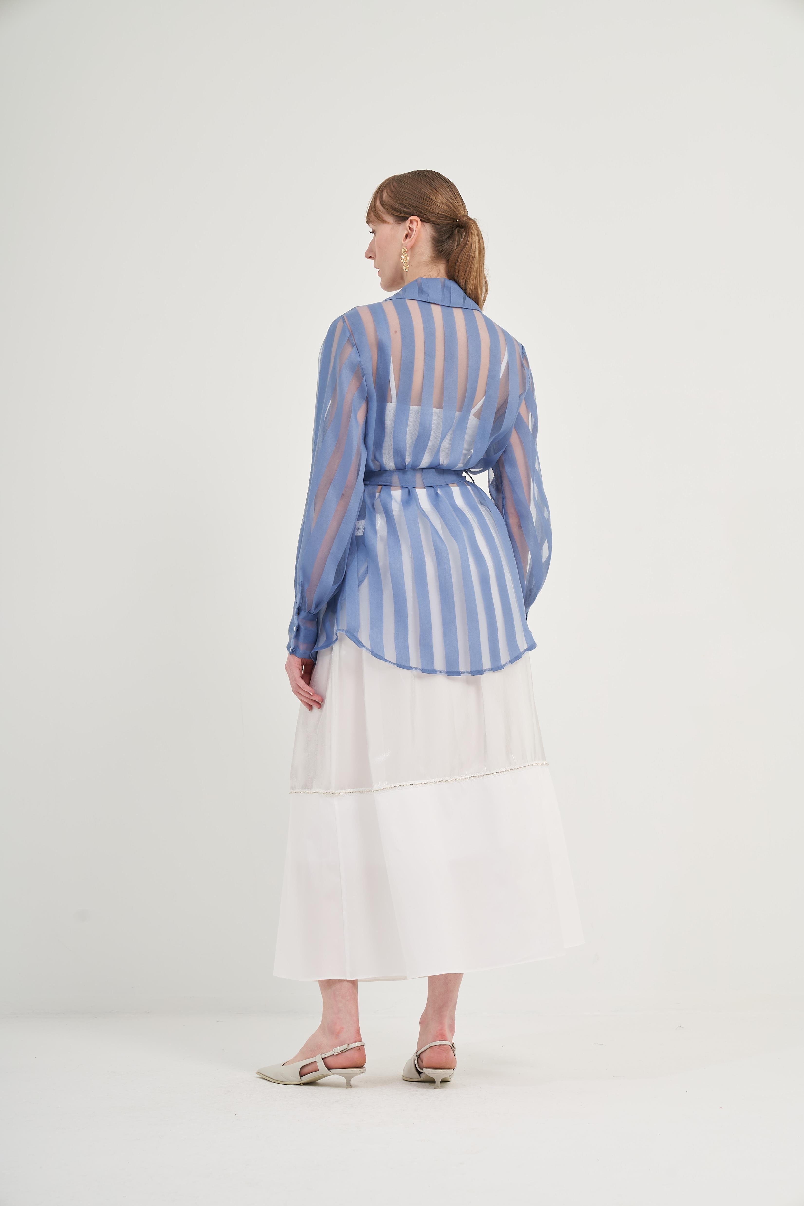 Ftz Organze Kap İndigo 31044