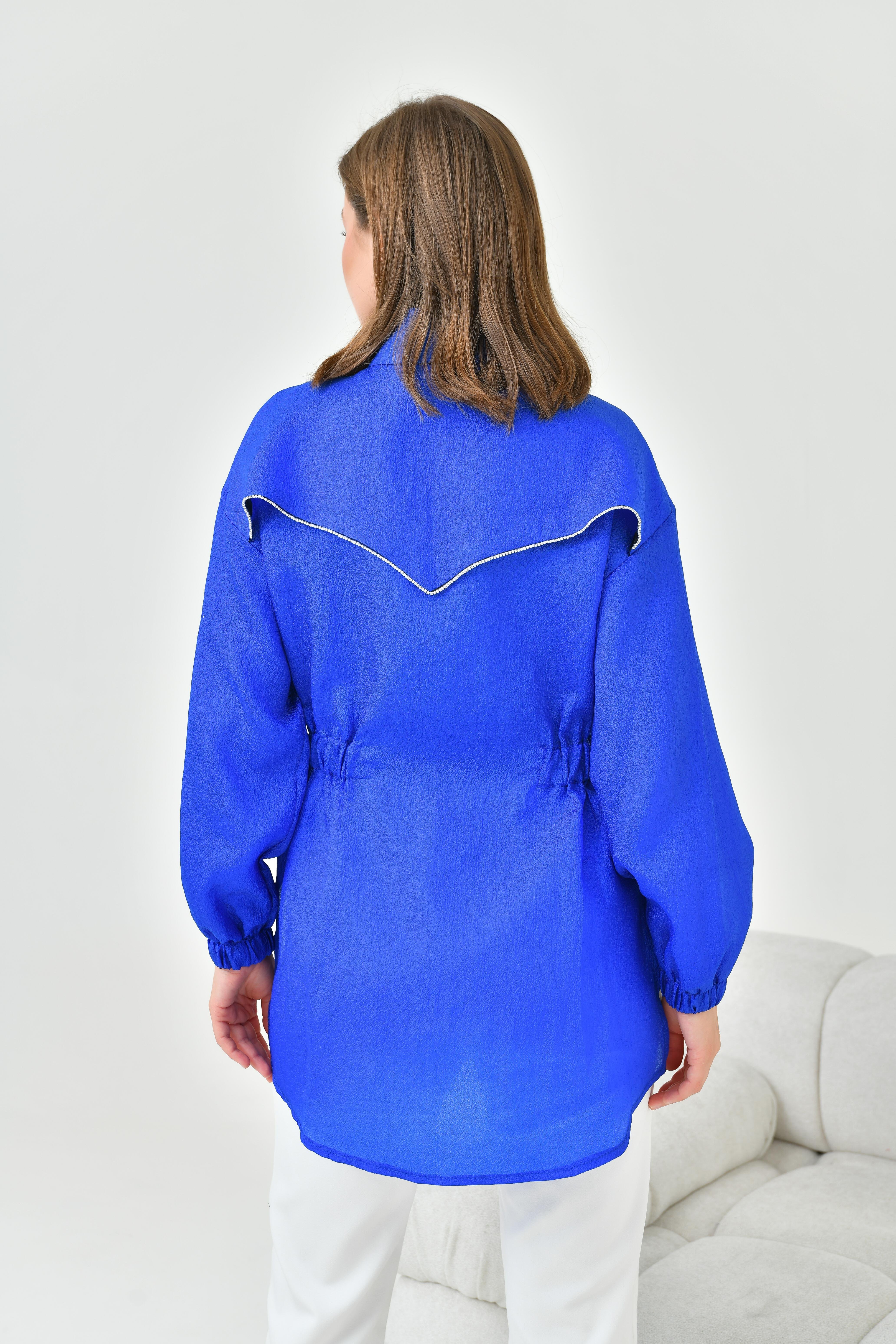 FTZ WOMEN BAYAN ORGANZE CAP Saks Mavi 30854