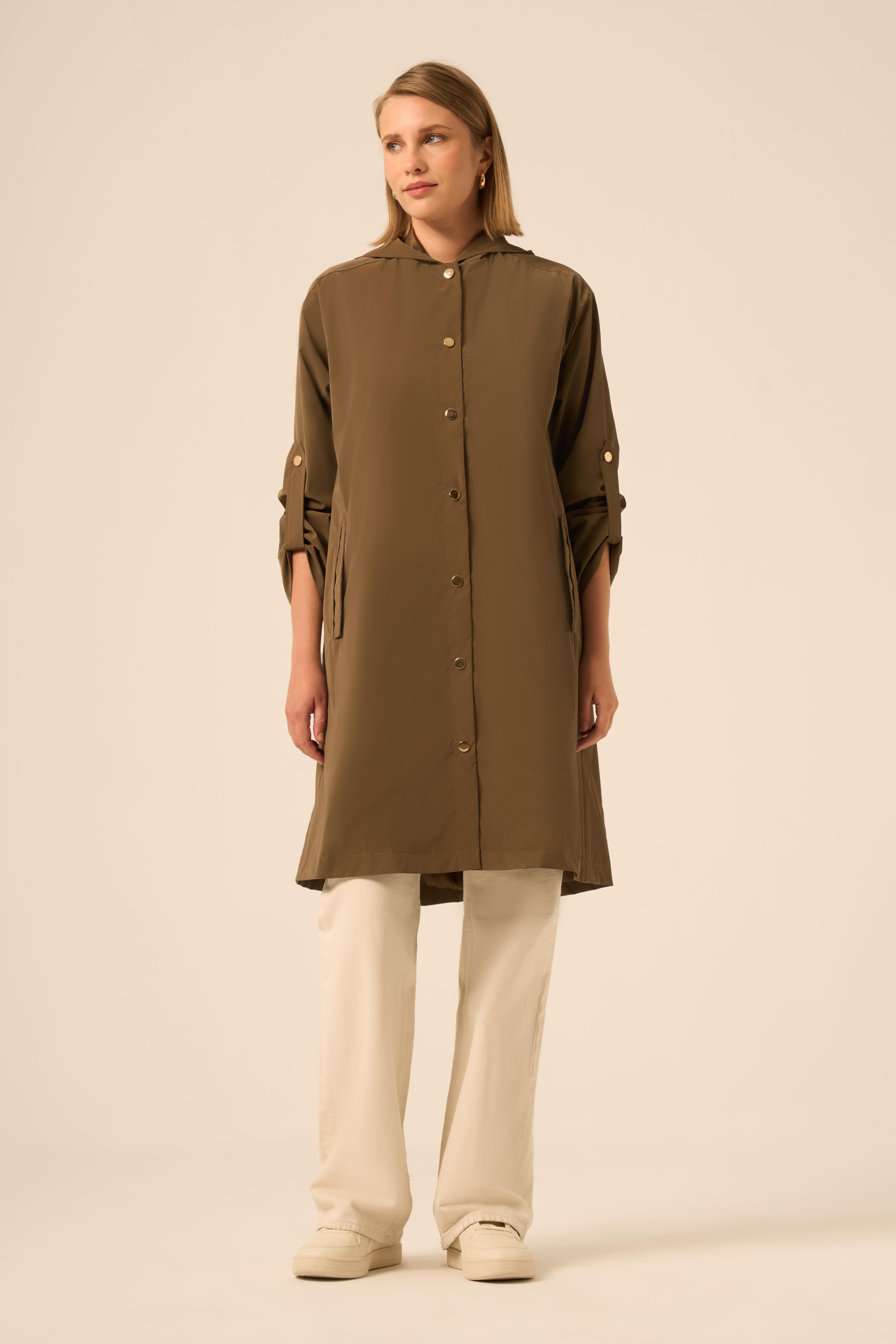 FTZ Women BAYAN TRENÇ KAP  Haki 31237