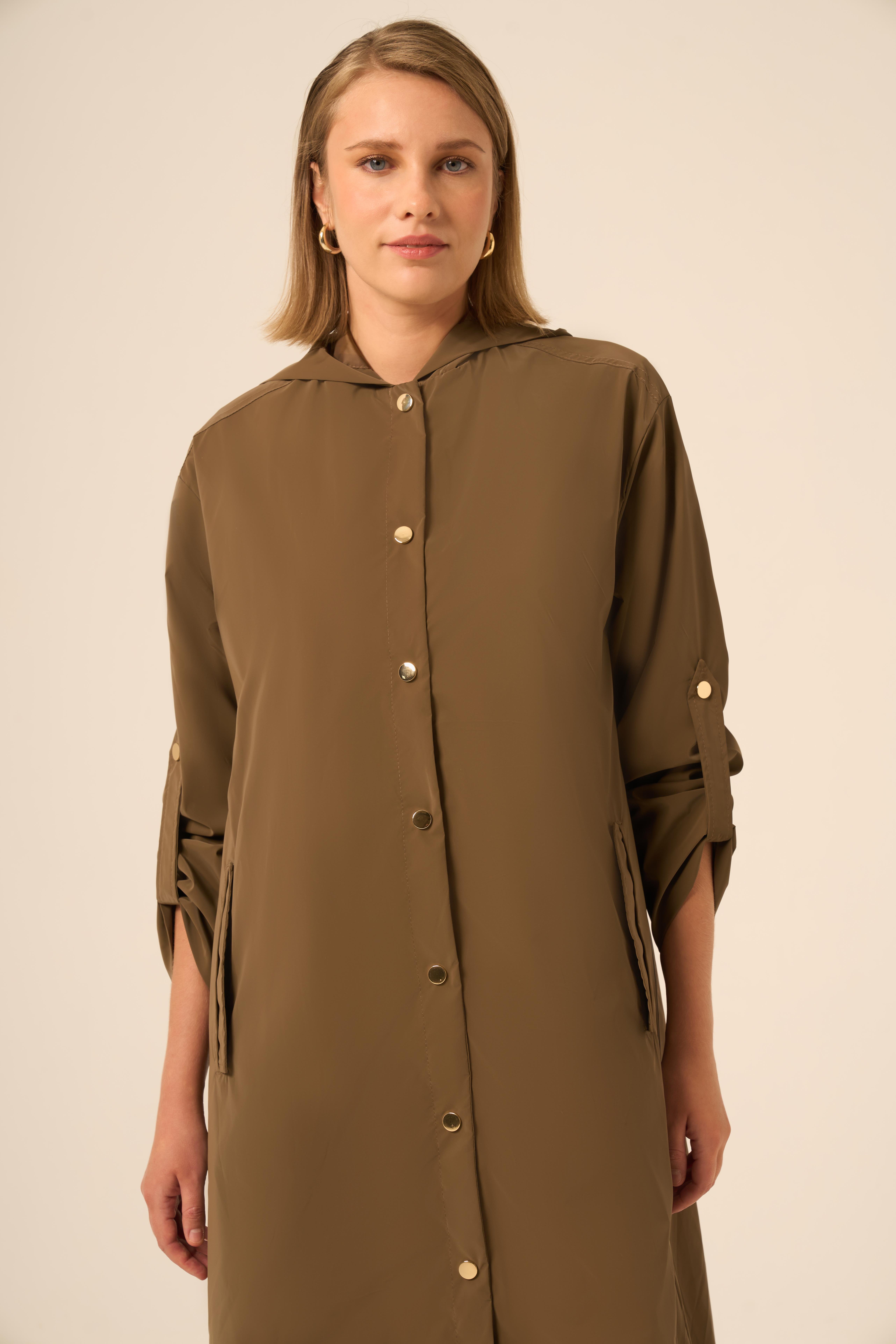 FTZ Women BAYAN TRENÇ KAP  Haki 31237