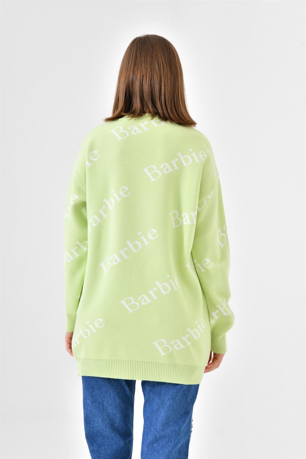 Ftz Women Kadın Barbie Kazak Fıstık Yeşili