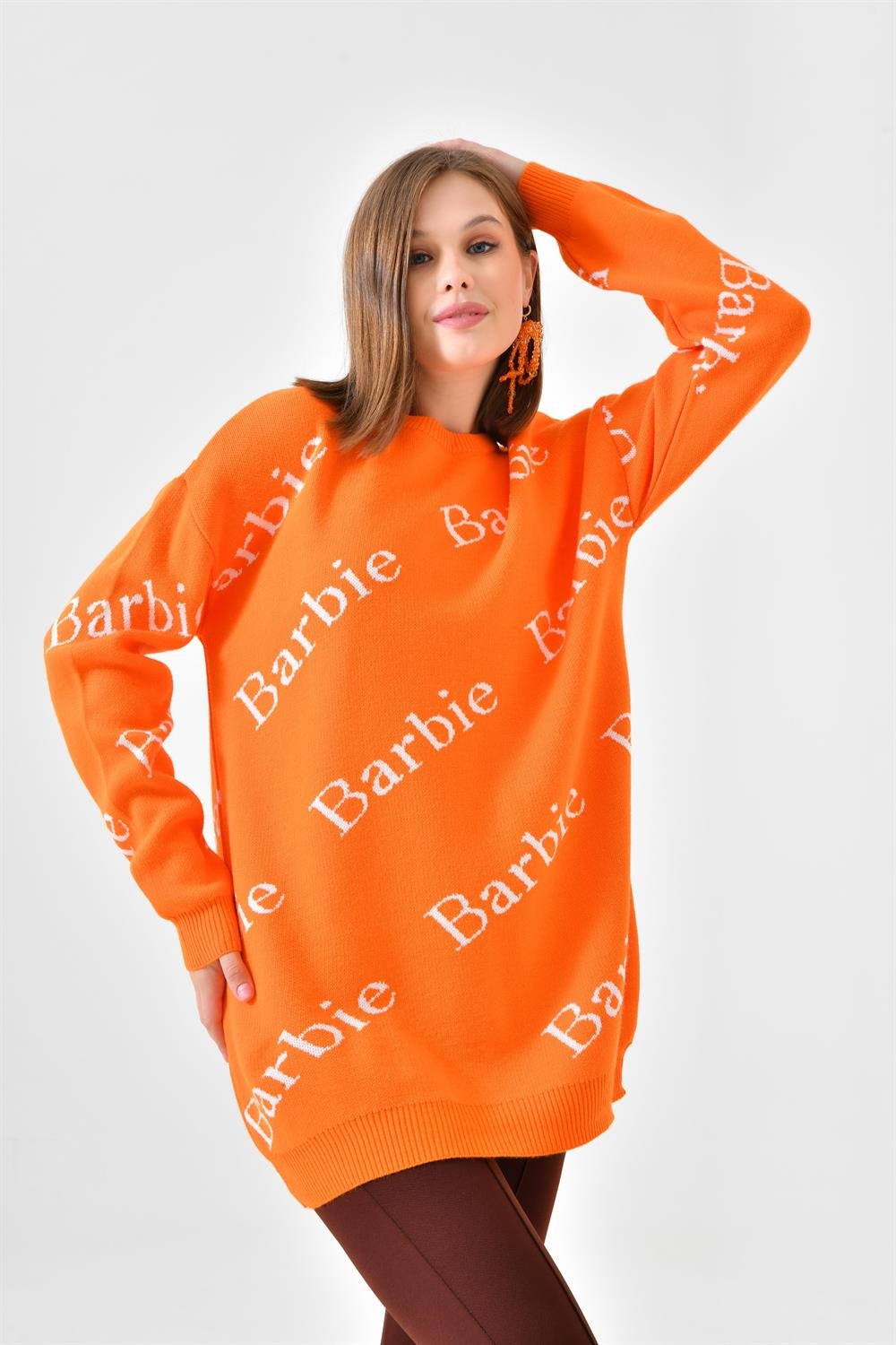 Ftz Women Kadın Barbie Kazak Orange