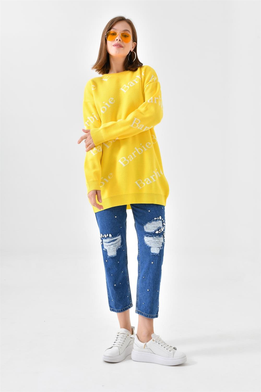 Ftz Women Kadın Barbie Kazak Sarı