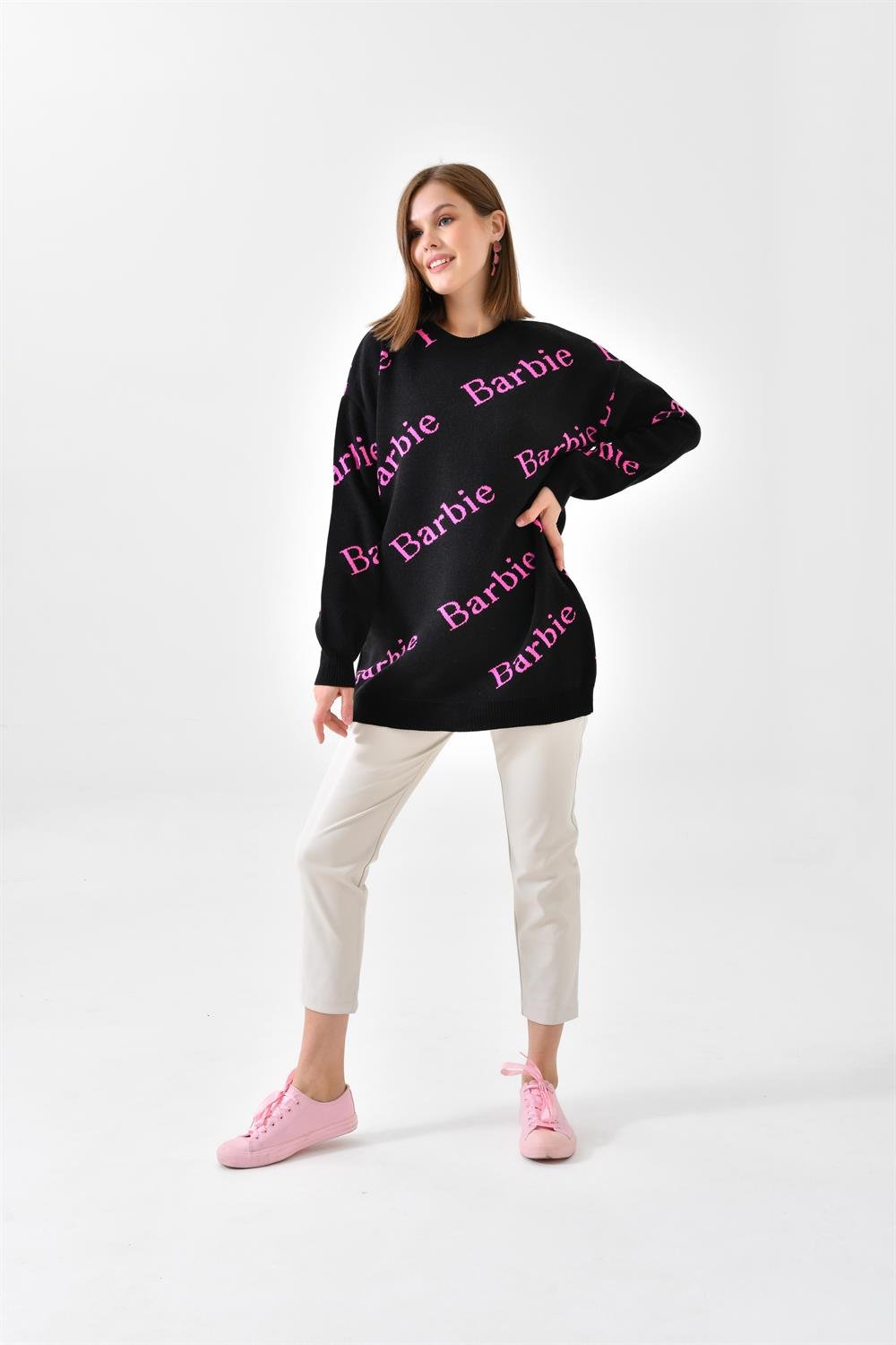 Ftz Women Kadın Barbie Kazak Siyah
