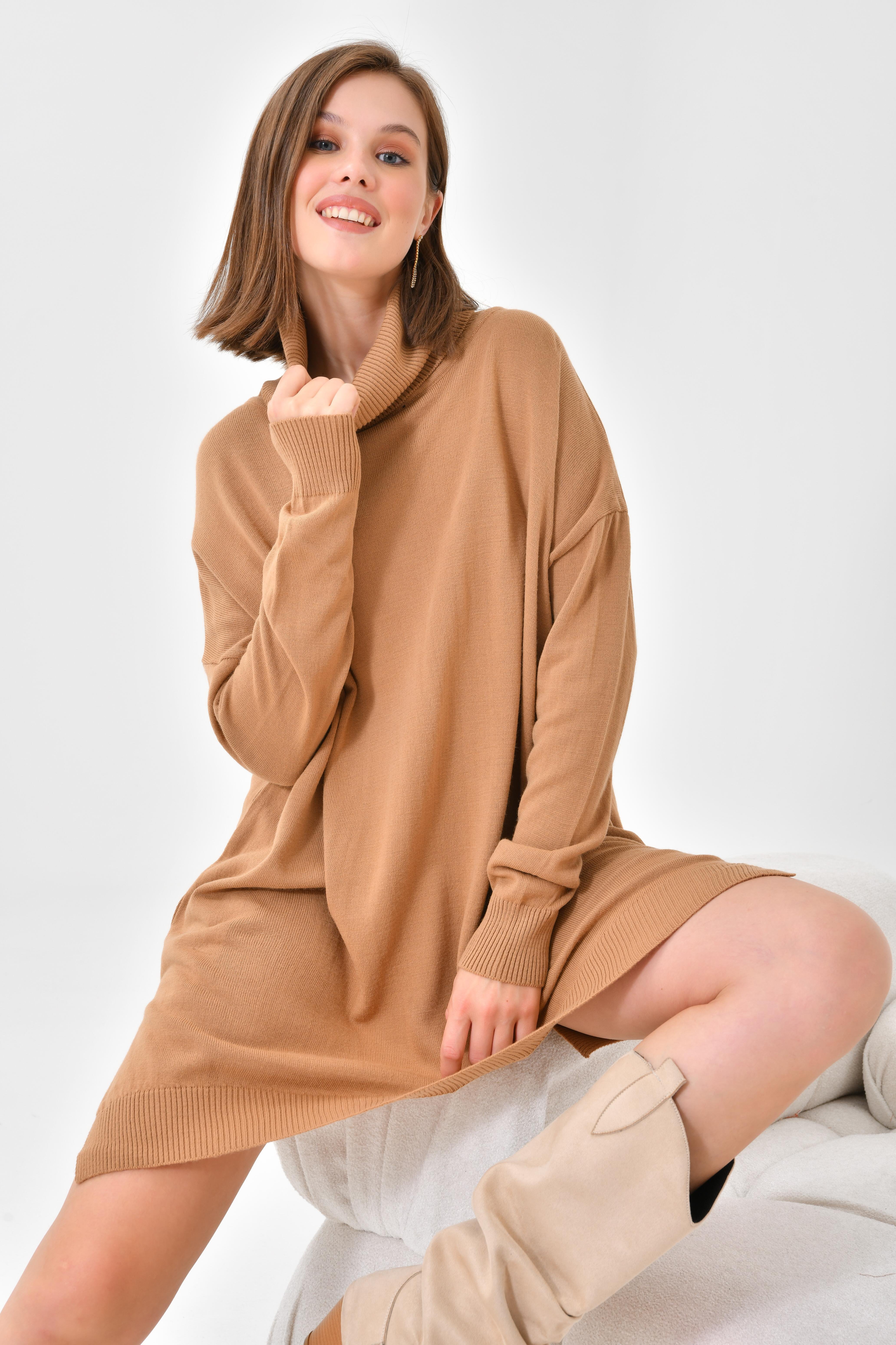 FTZ Women Kadın Basic Tunik  Bisküvi 20401