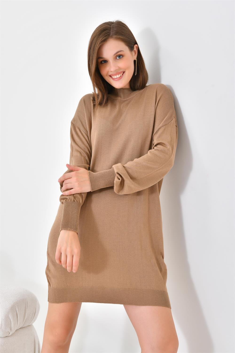 Ftz Women Kadın Basic Tunik Kahve