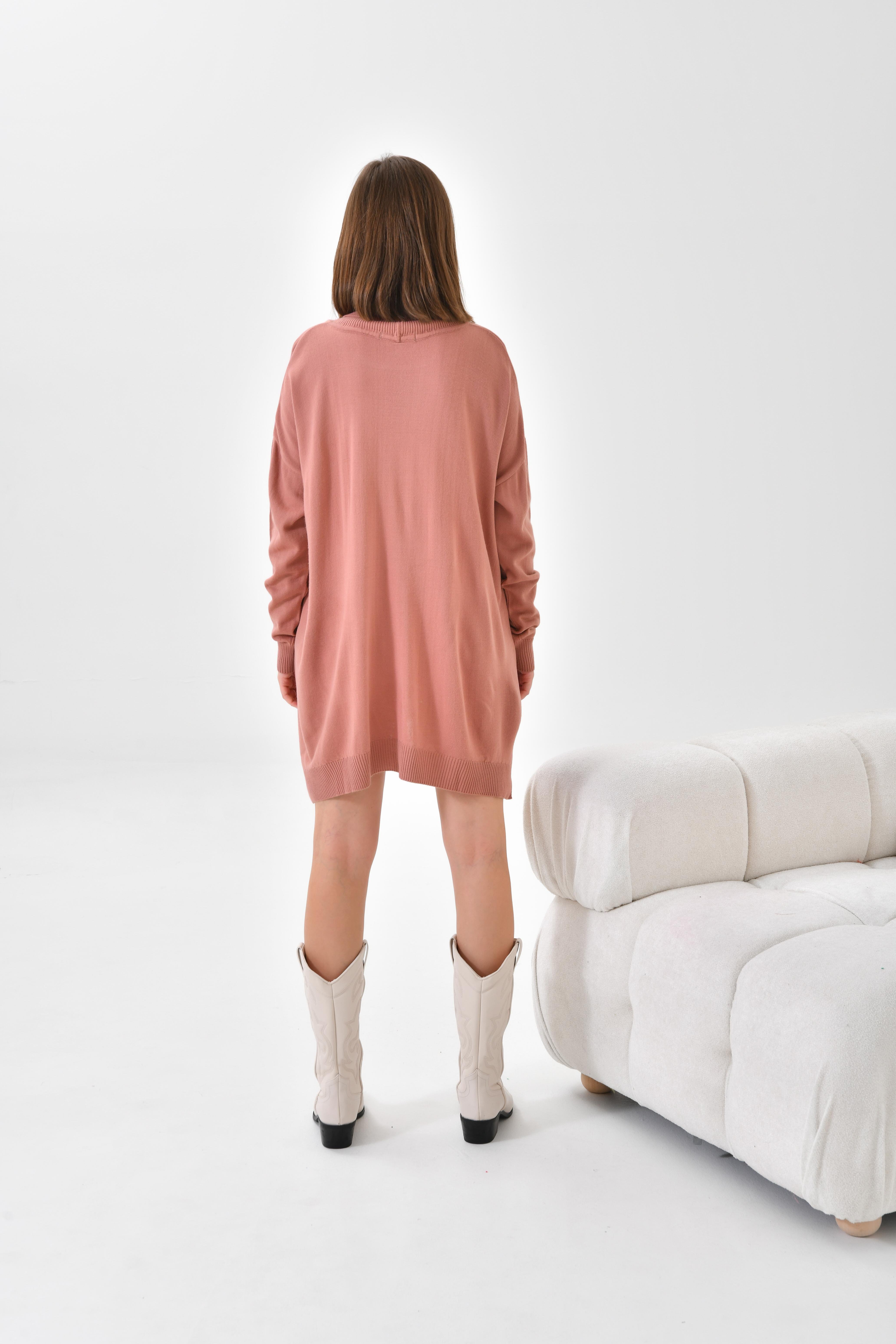 FTZ Women Kadın Basic Tunik  Pudra 20401