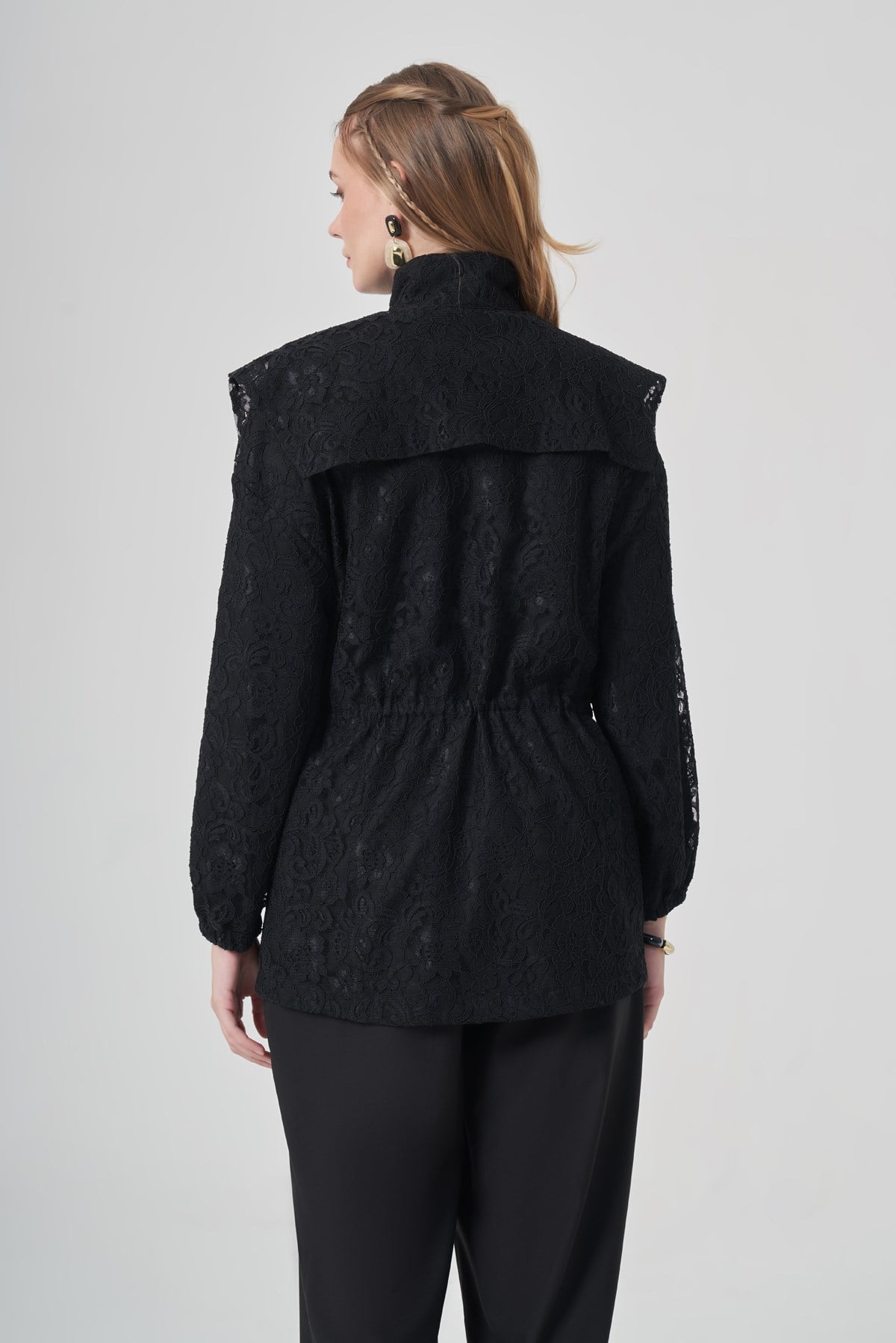 FTZ Women Kadın Dantel Cap  Siyah 31315
