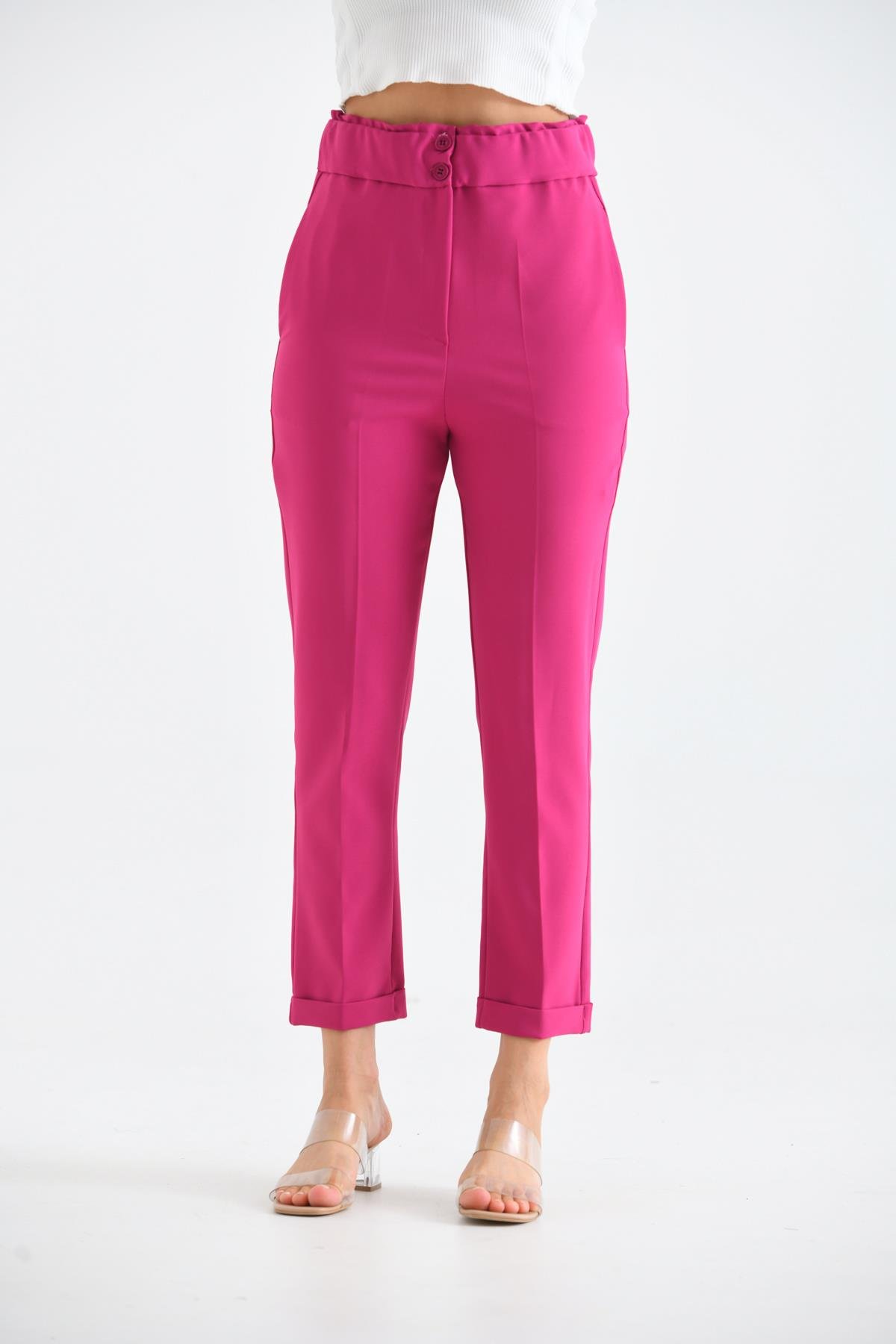 FTZ Women Kadın Douable Crep  Fuşya 30170