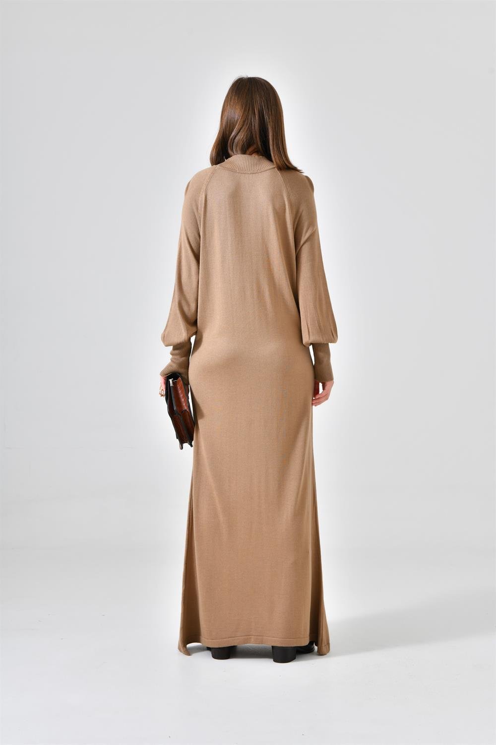 Ftz Women Kadın Düz Basic Tunik Beige 20677