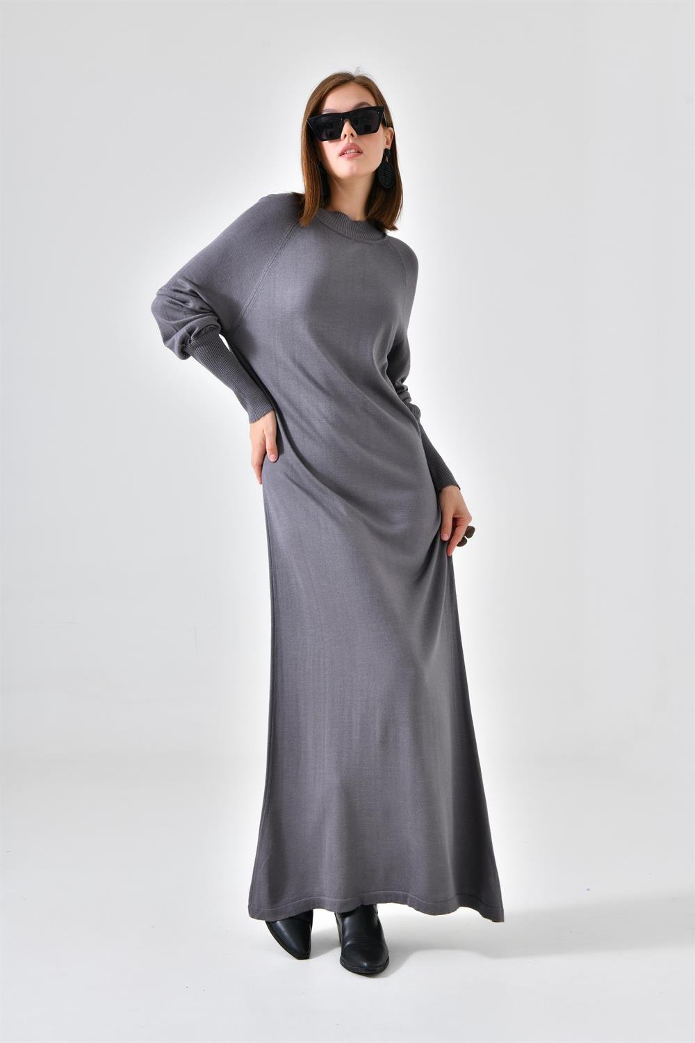 Ftz Women Kadın Düz Basic Tunik Gri 20677