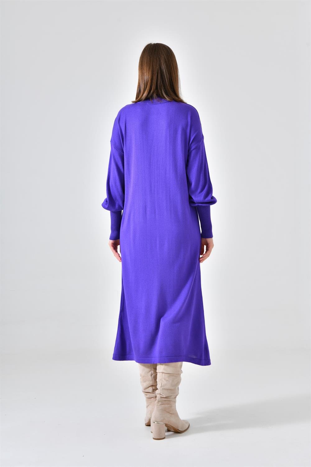 Ftz Women Kadın DÜz Basic Tunik Mor 20678