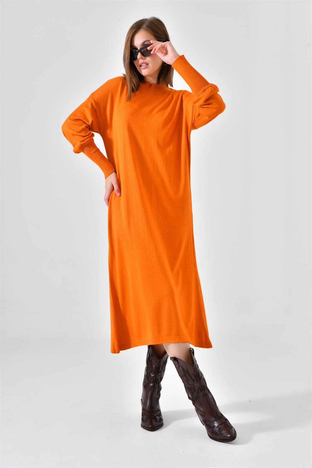 Ftz Women Kadın DÜz Basic Tunik Orange 20678