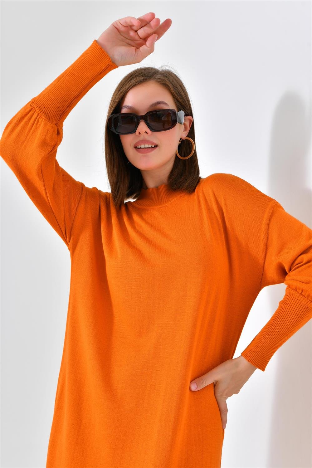 Ftz Women Kadın DÜz Basic Tunik Orange 20678