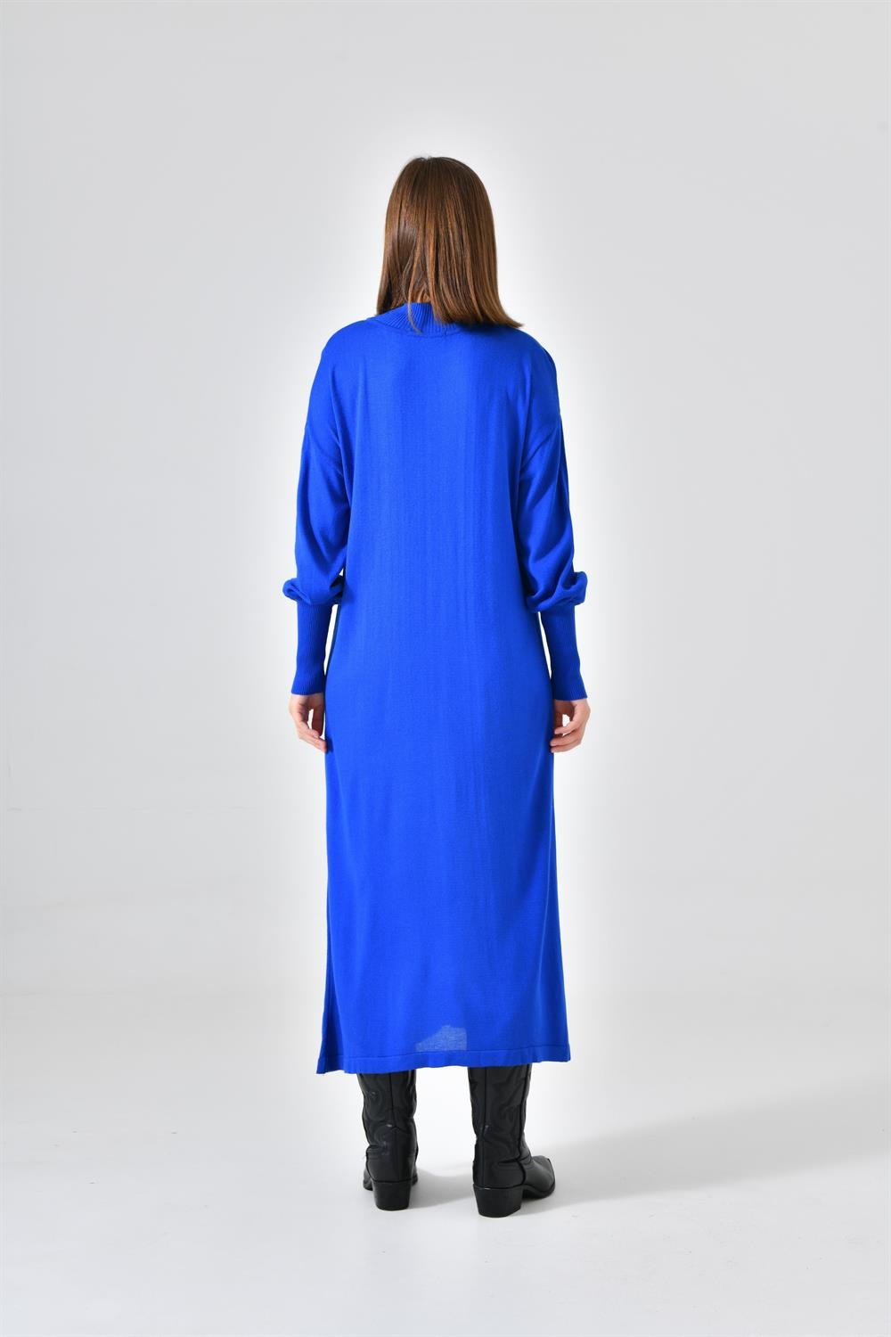 Ftz Women Kadın DÜz Basic Tunik Saks Mavi 20678