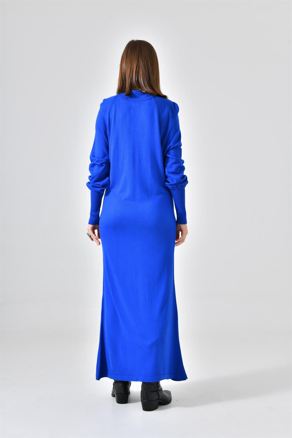 Ftz Women Kadın Düz Basic Tunik Saks Mavi 20677