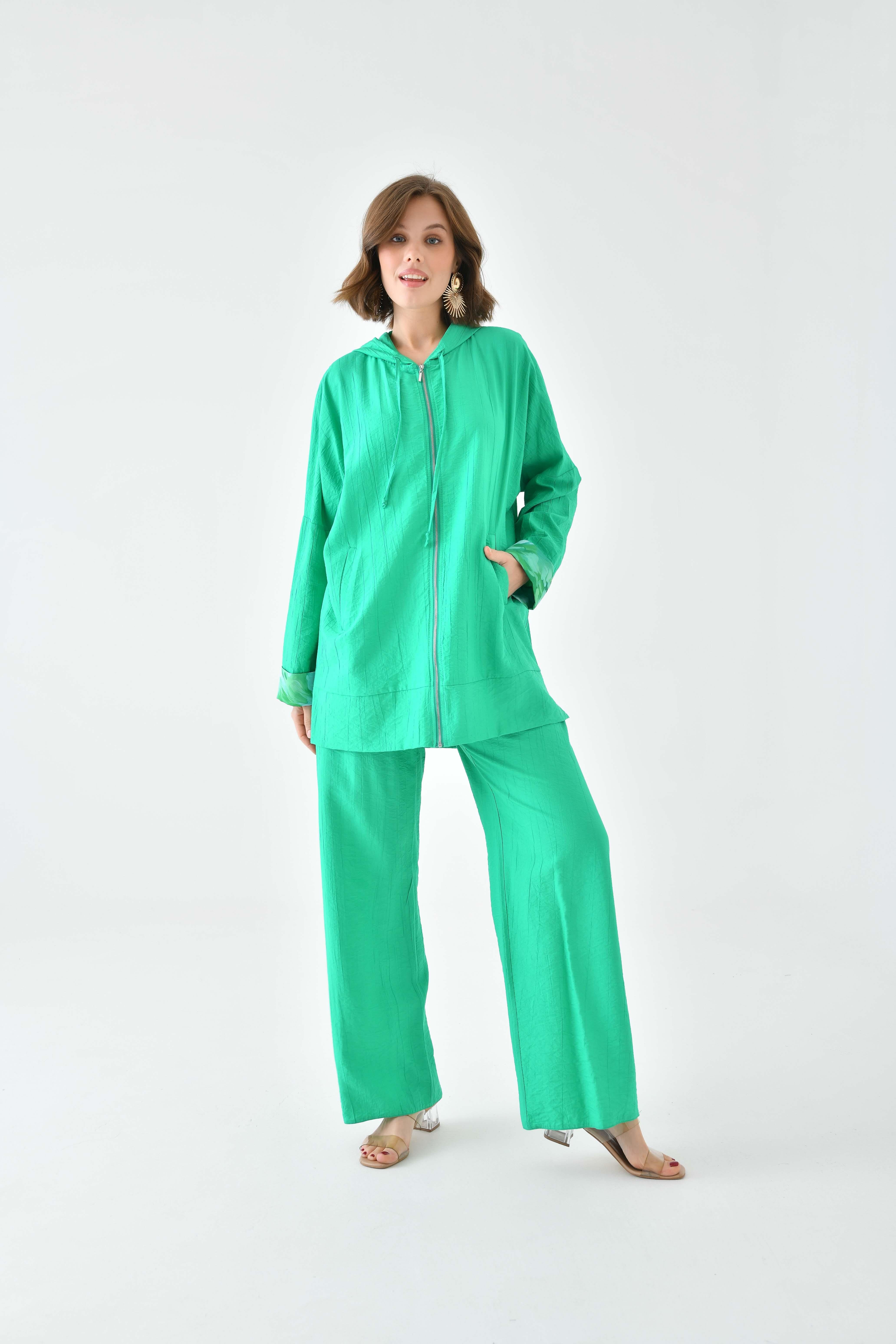 Ftz Women Kadın Fermuarlı Takım Benetton 30704