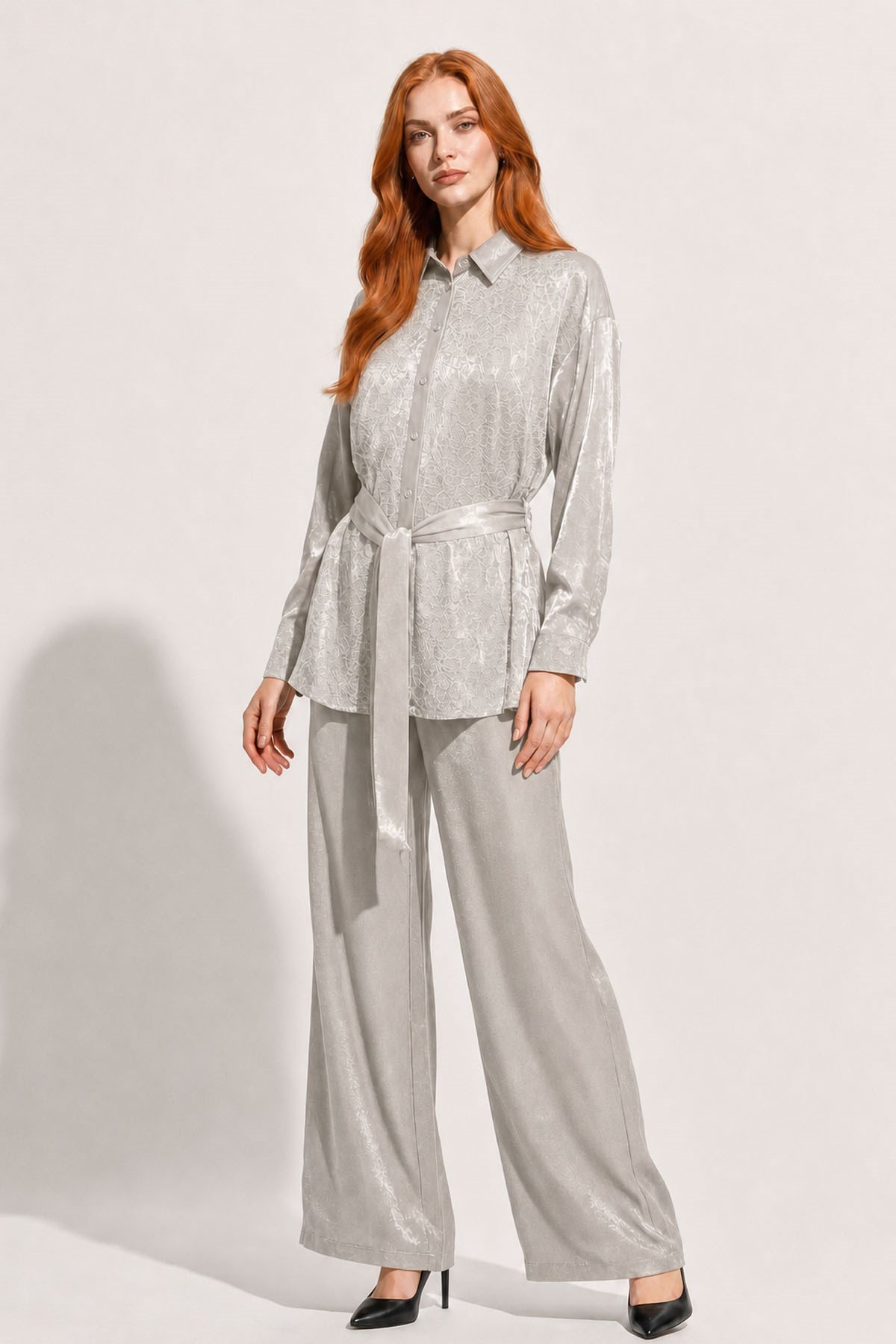 FTZ Women Kadın Glitery Takım  Beige 31386