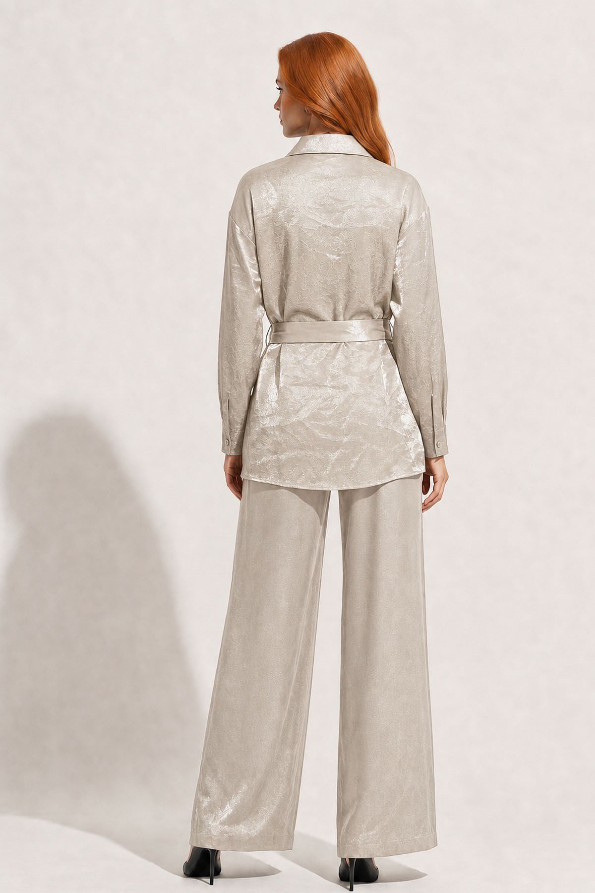 FTZ Women Kadın Glitery Takım  Beige 31386
