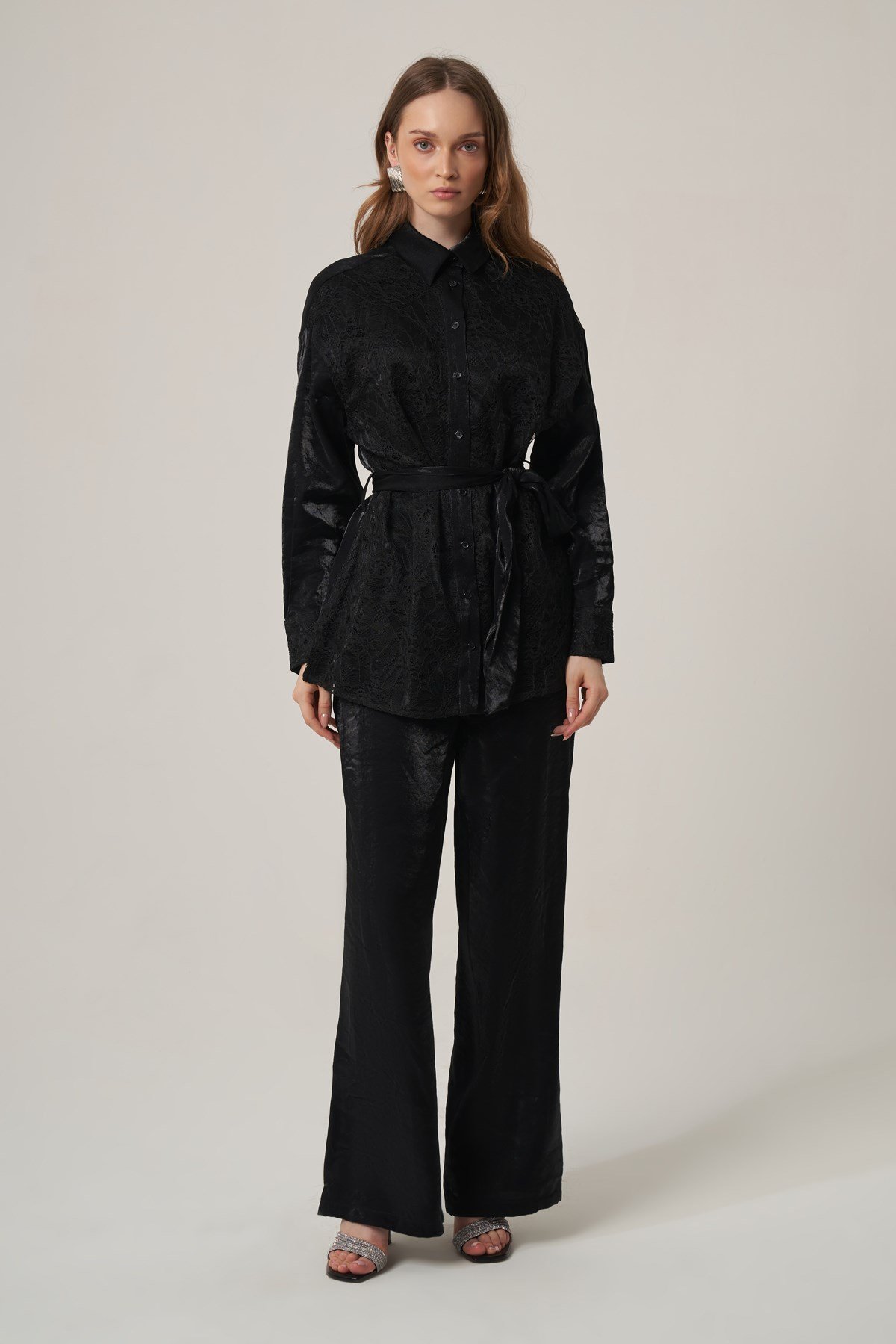 FTZ Women Kadın Glitery Takım  Siyah 31386