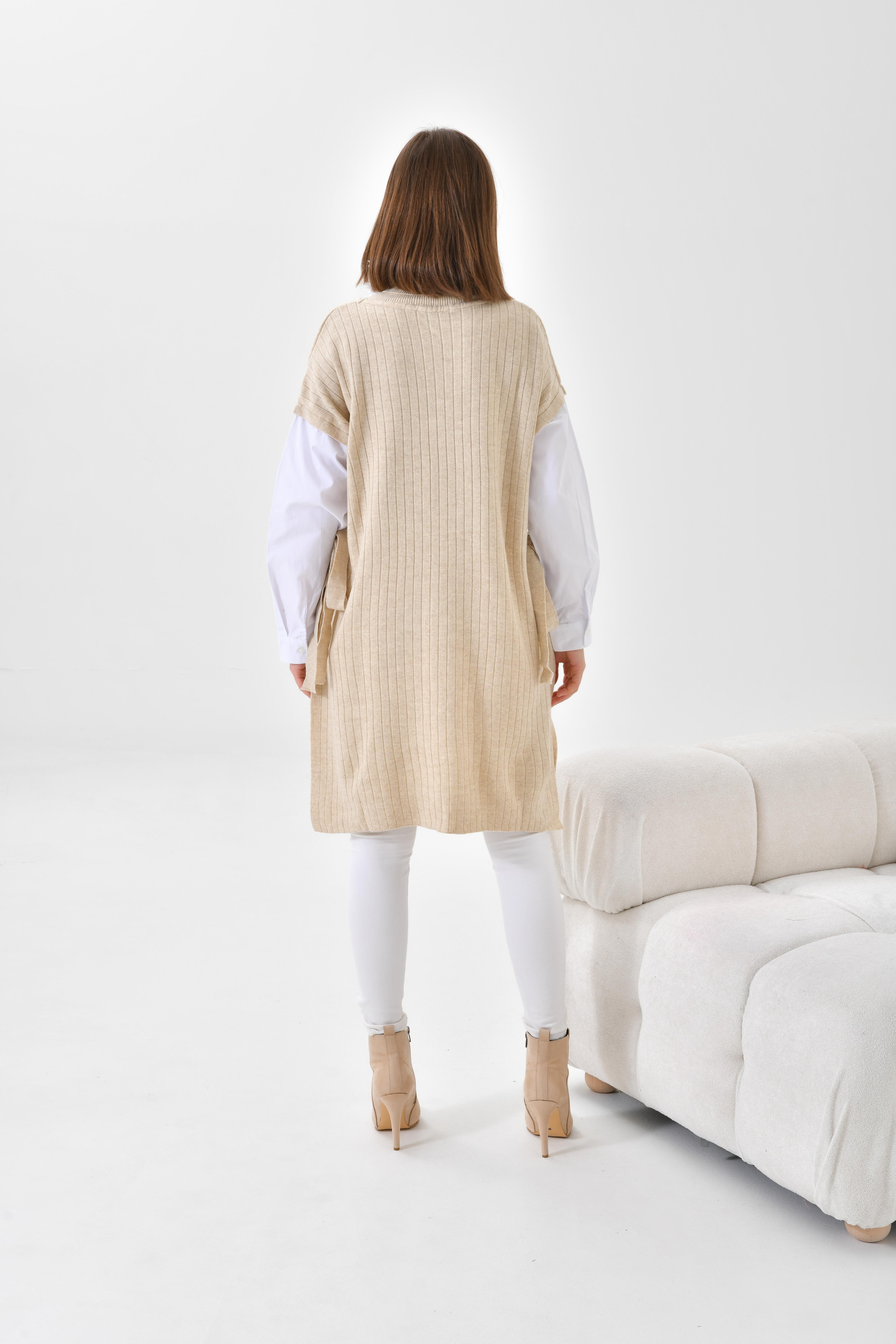 FTZ Women Kadın Gömlek Kol Tunik  Taş 21-6059