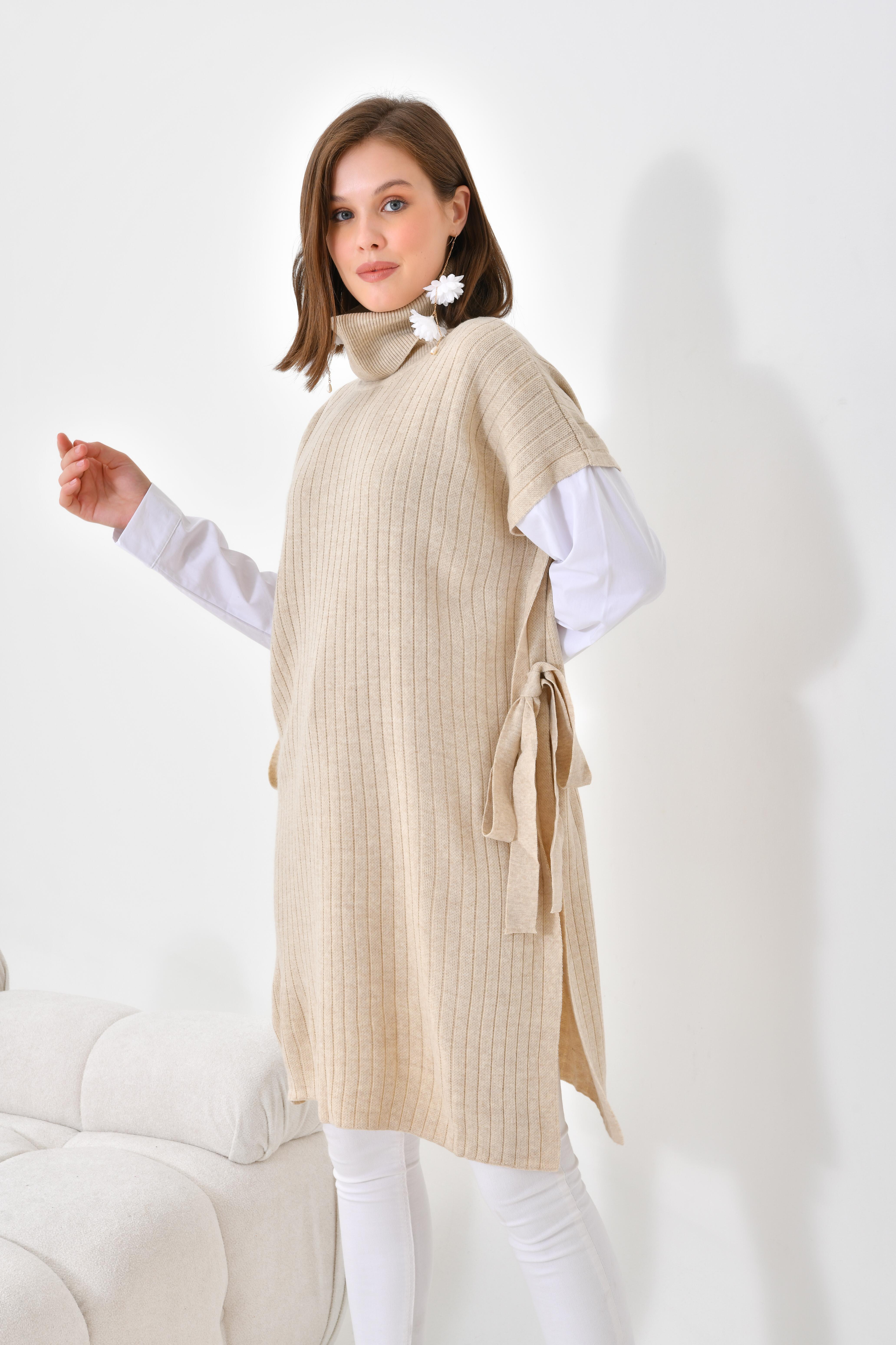 FTZ Women Kadın Gömlek Kol Tunik  Taş 21-6059