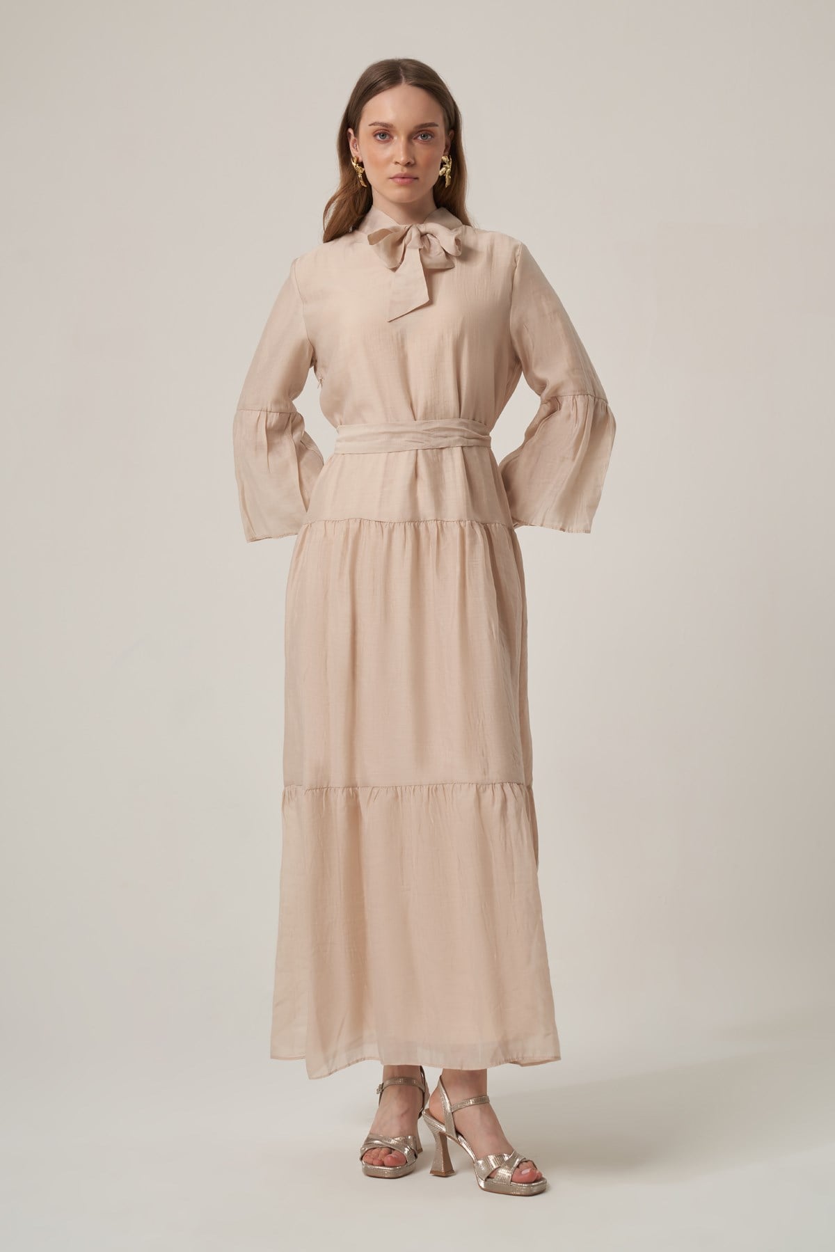 FTZ Women Kadın Helena Elbise  Beige 31408
