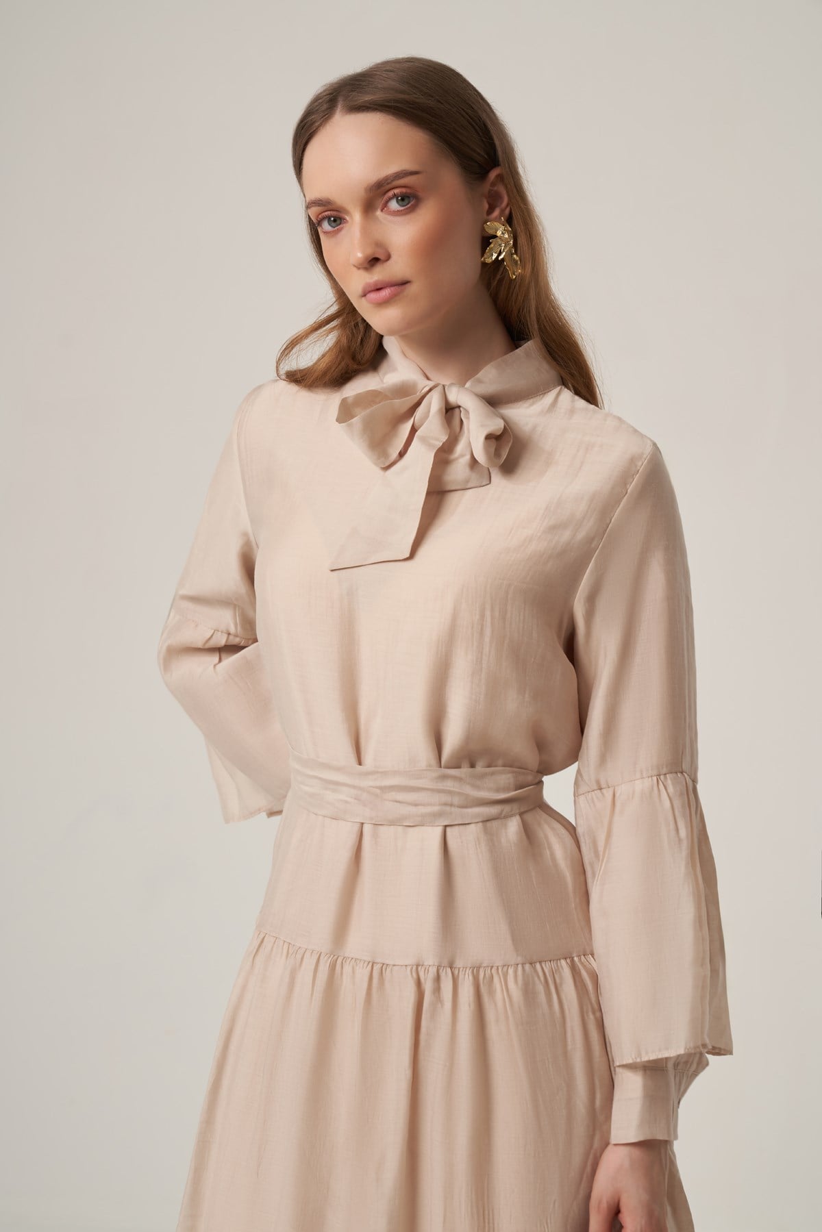 FTZ Women Kadın Helena Elbise  Beige 31408