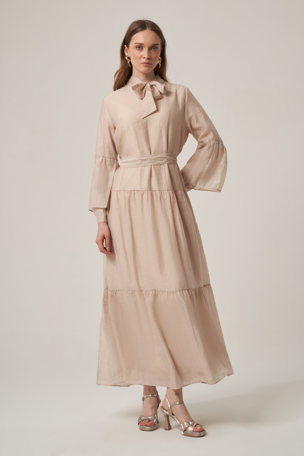 FTZ Women Kadın Helena Elbise  Beige 31408