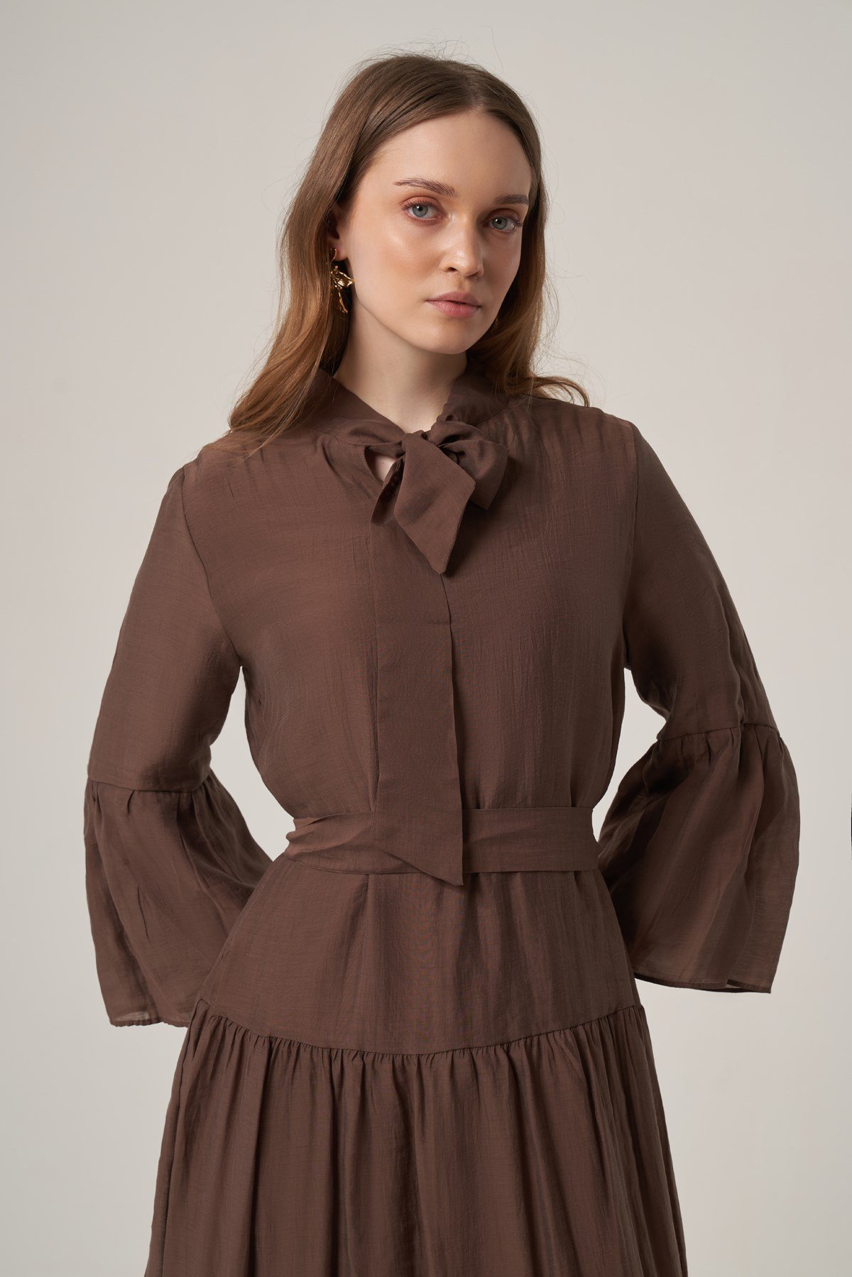 FTZ Women Kadın Helena Elbise  Kahve 31408