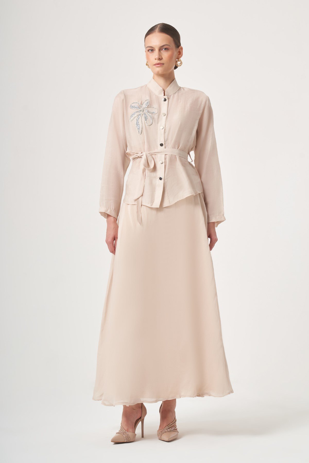 FTZ Women Kadın Helena Etekli Takım  Beige 31455