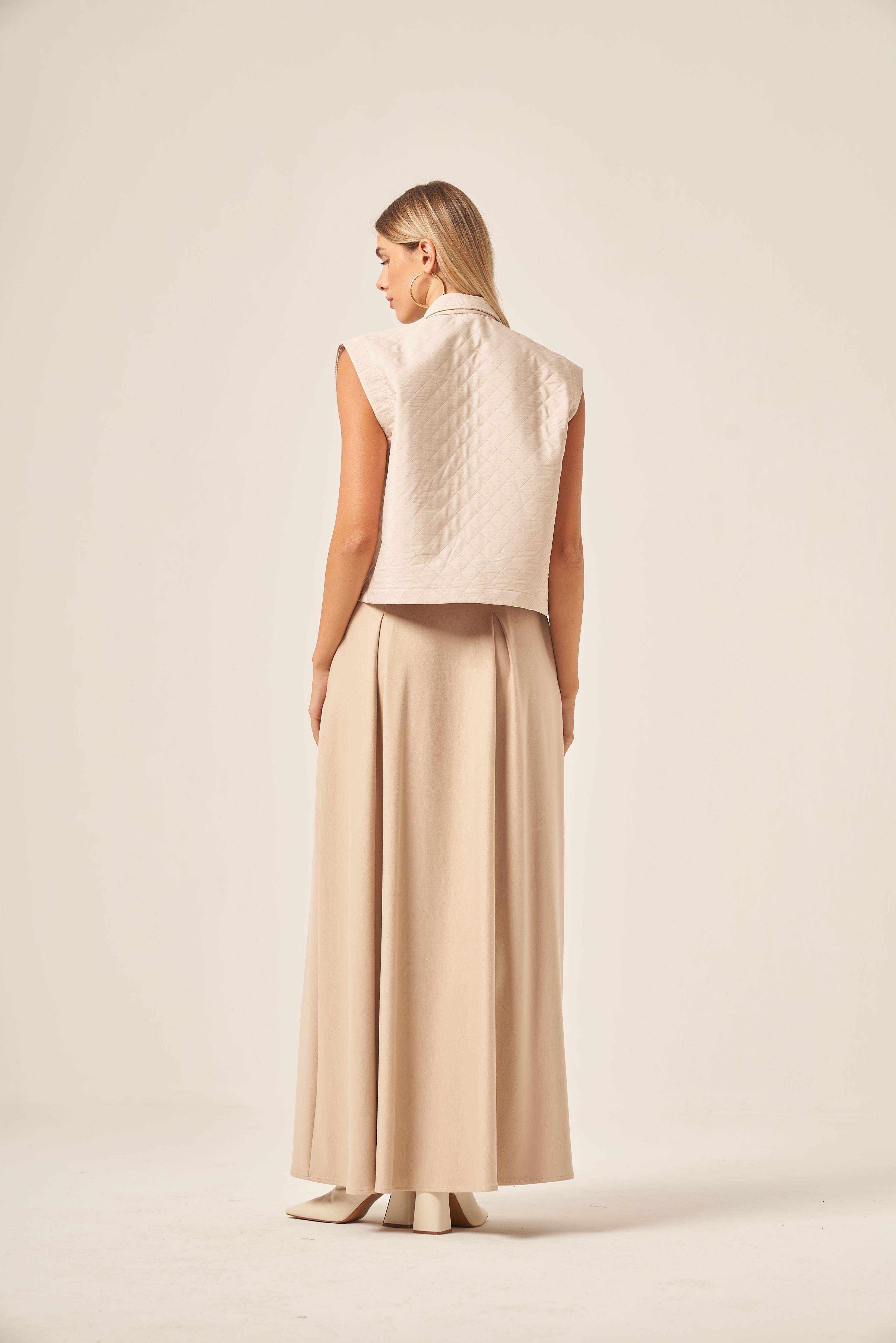 FTZ Women KADIN KAPİTONE OYSHO ETEKLİ TAKIM  Beige 31220