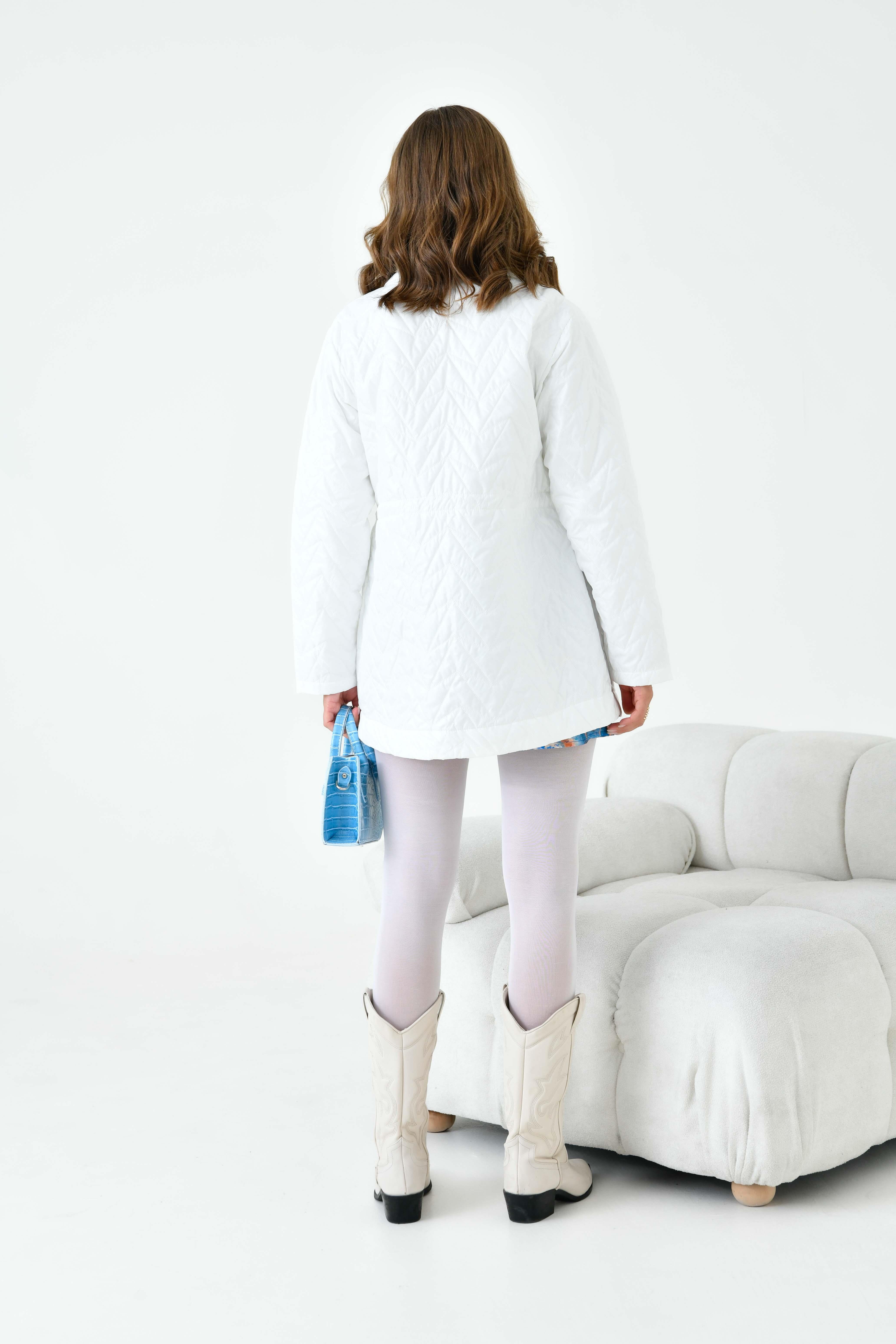 Ftz Women Kadın Kapitoneli Kap Ekru 30628