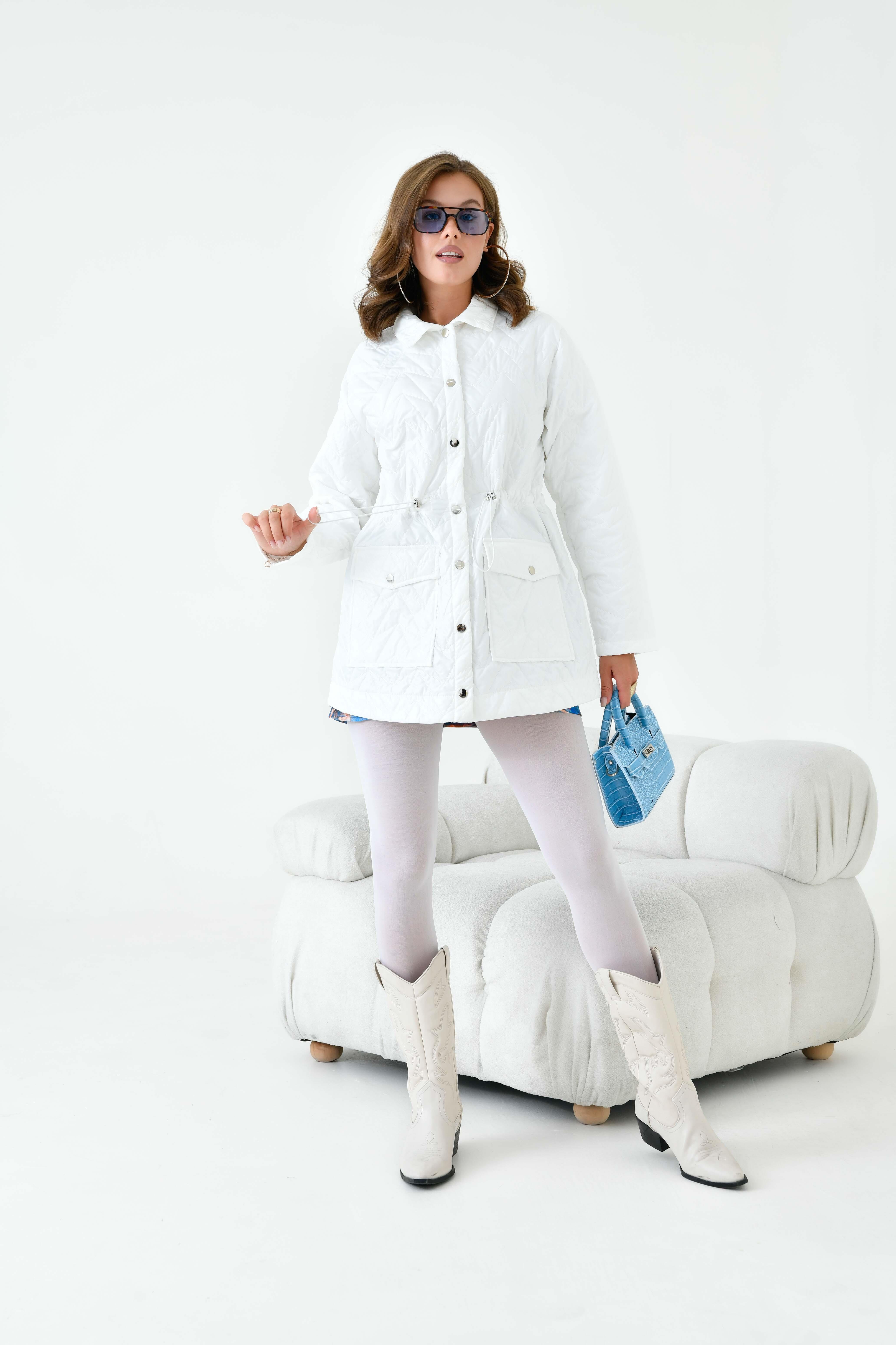 Ftz Women Kadın Kapitoneli Kap Ekru 30628