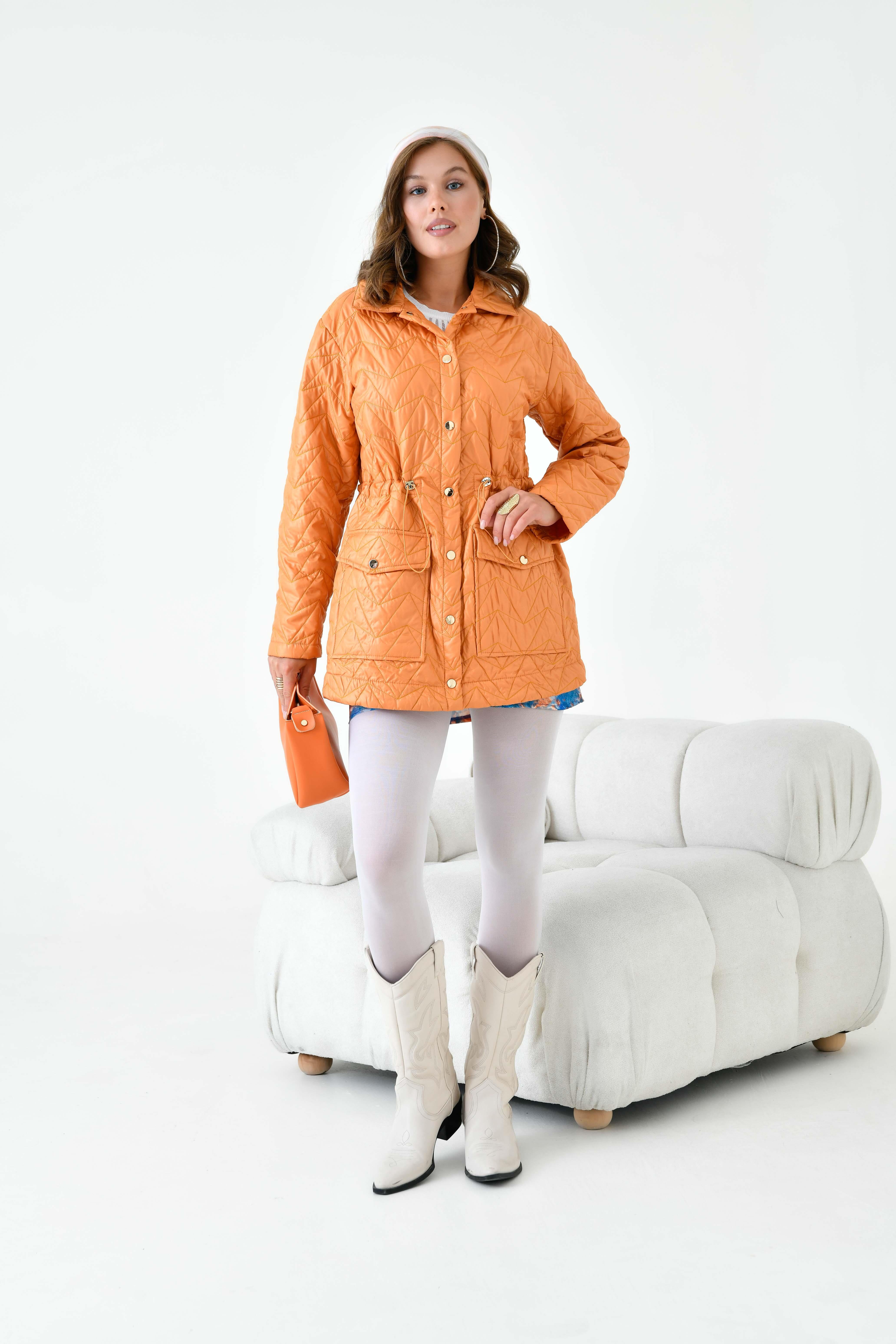 Ftz Women Kadın Kapitoneli Kap Hardal 30628