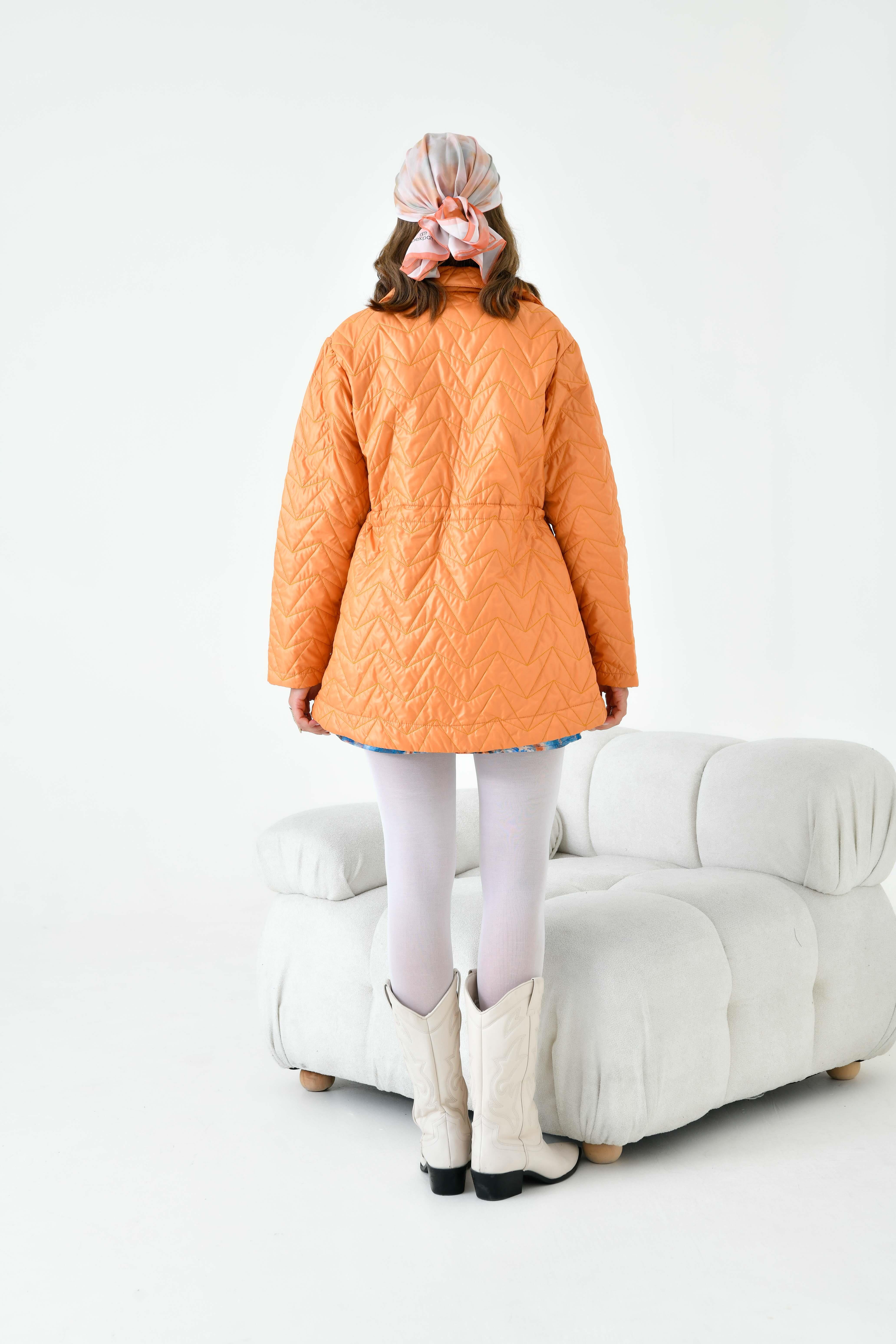 Ftz Women Kadın Kapitoneli Kap Hardal 30628