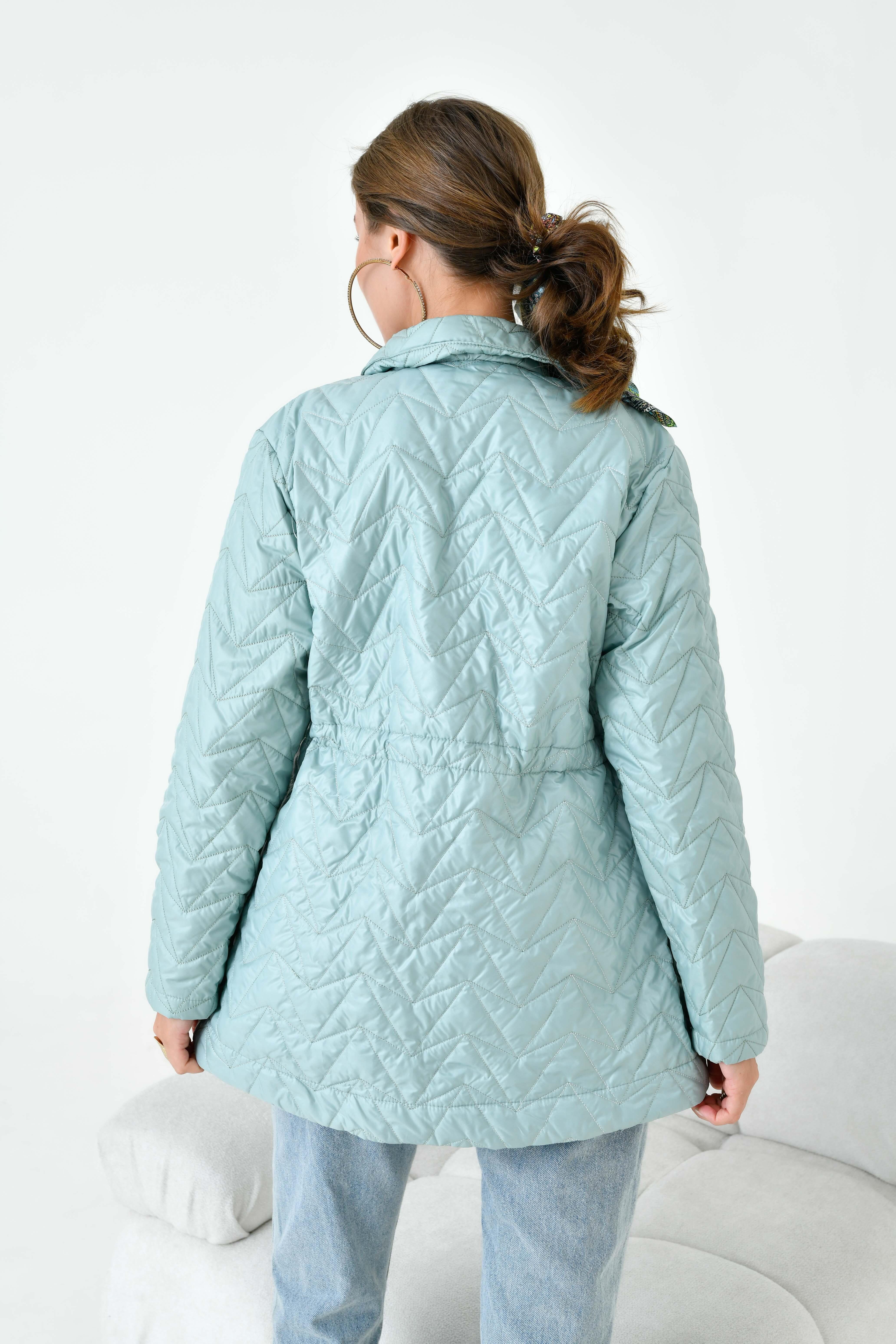 Ftz Women Kadın Kapitoneli Kap Mint 30628