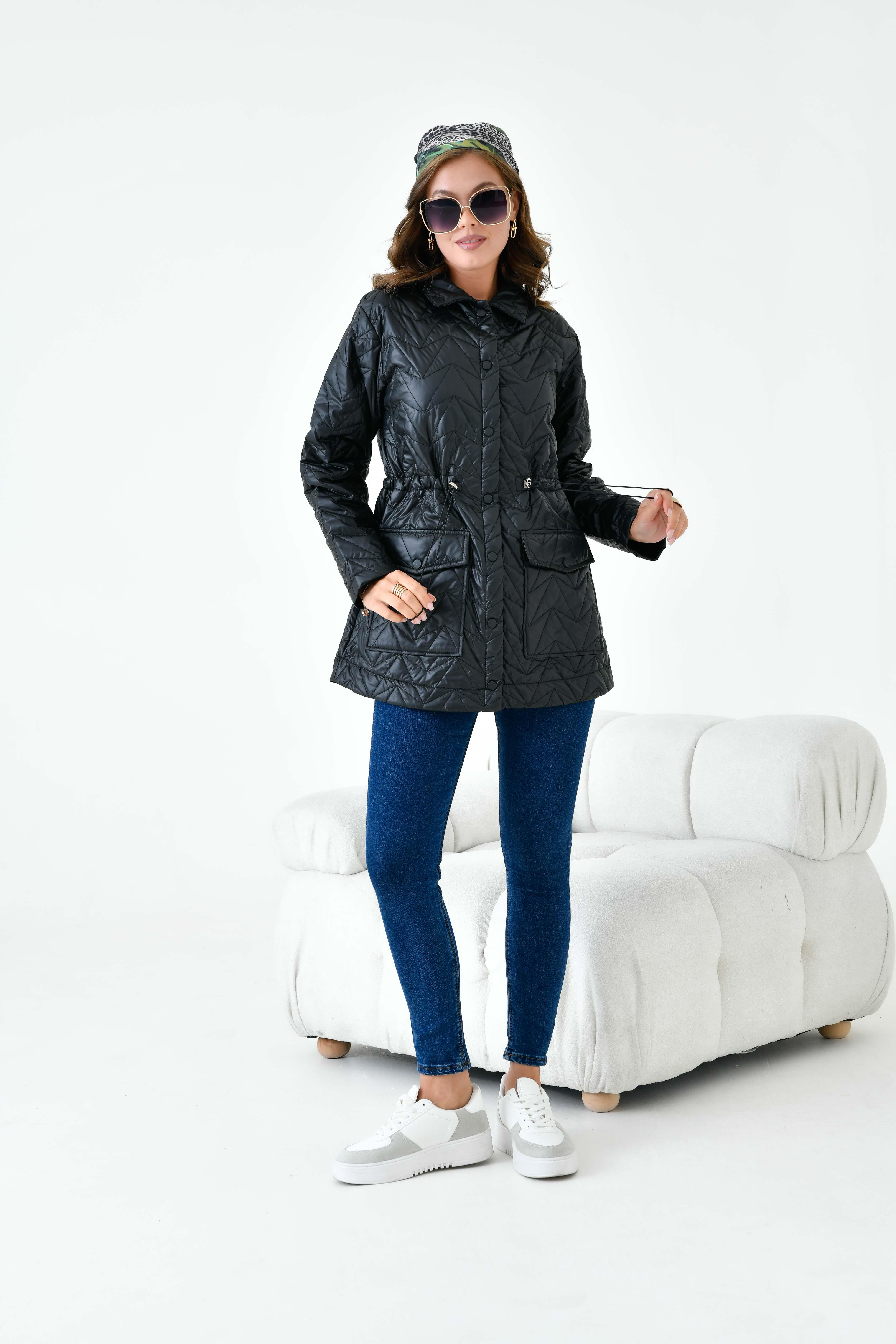 Ftz Women Kadın Kapitoneli Kap Siyah 30628