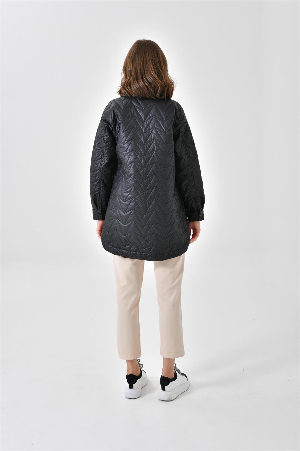 Ftz Women Kadın Kapitoneli Kap Siyah