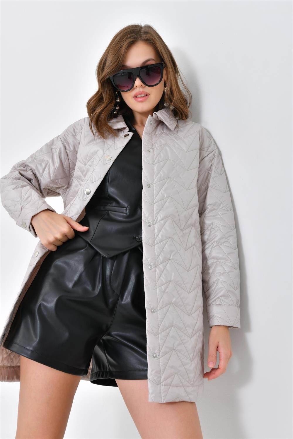 Ftz Women Kadın Kapitoneli Kap Taş