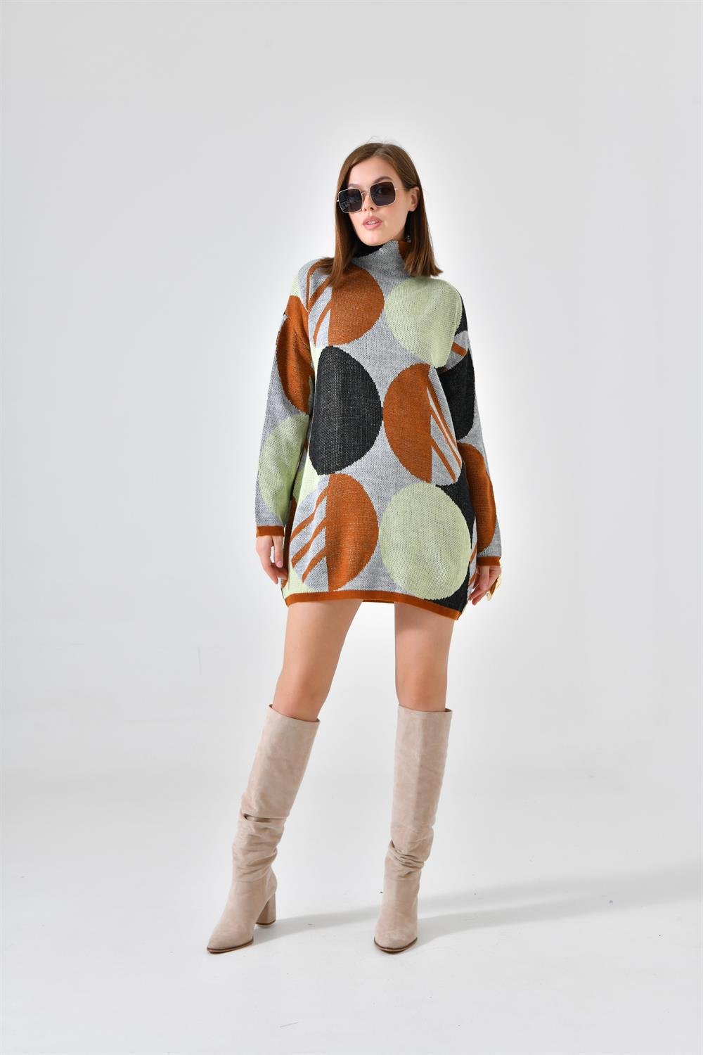 Ftz Women Kadın Kendiliğinden Yakalı Bluz Kiremit 20042